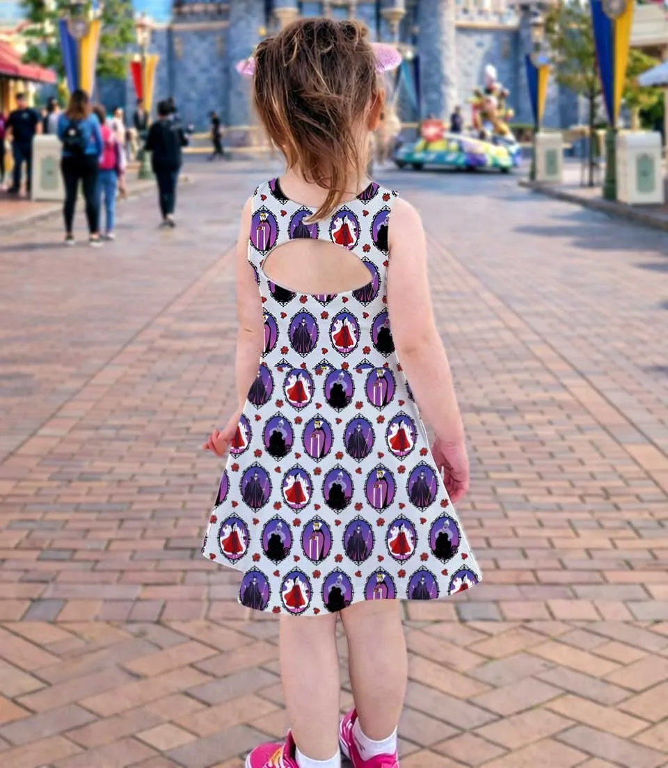 Disney Villains Cameo Matching Mom and Me Dress Set, Evil Queens Theme Park Family Vacation Outfit - Image 4