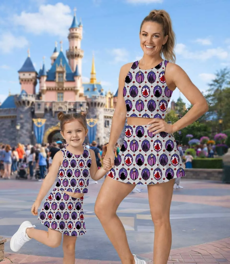 Disney Villains Cameo Matching Mom and Me Dress Set, Evil Queens Theme Park Family Vacation Outfit - Image 9