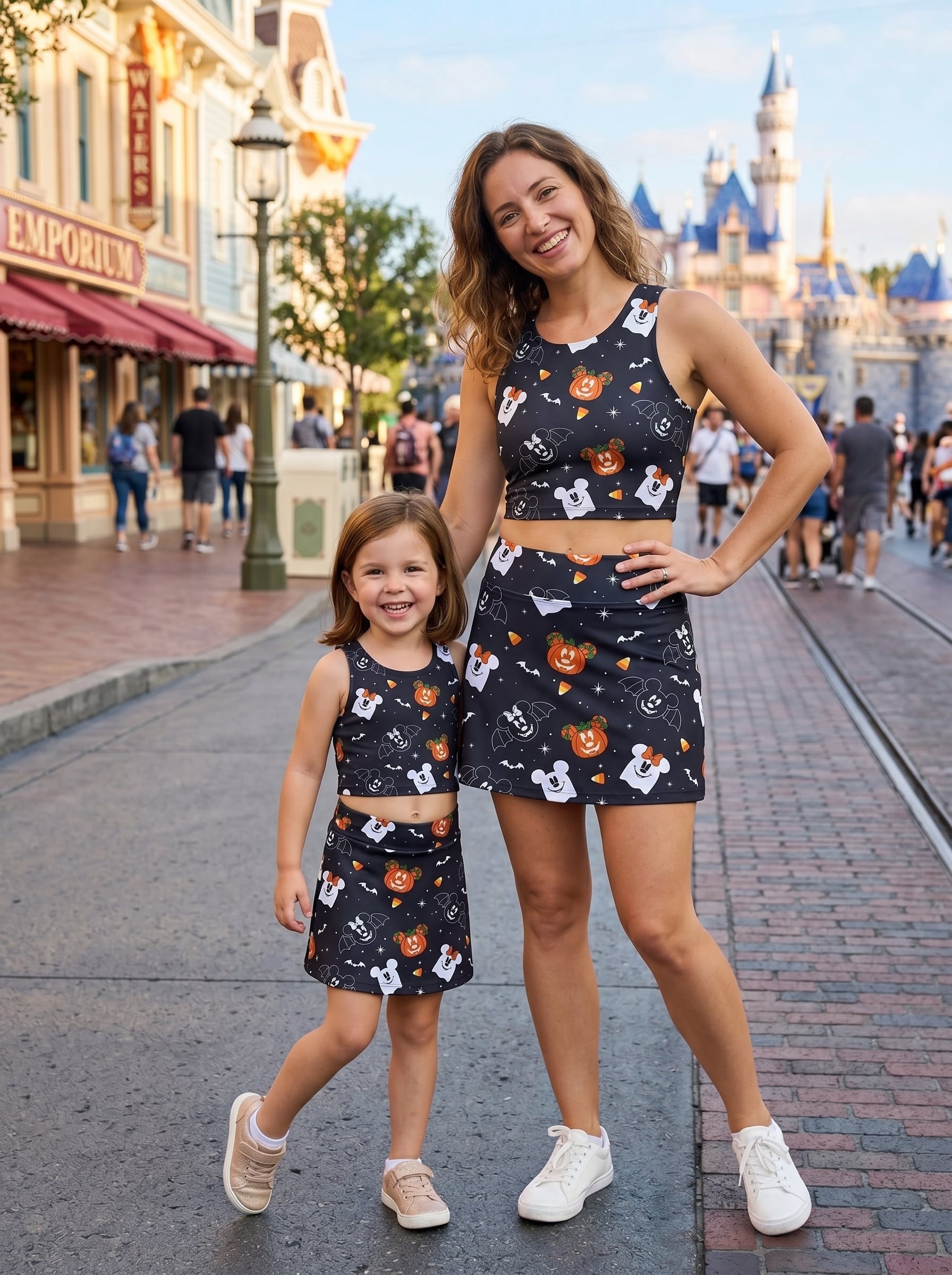 Disney Halloween Matching Dress Set, Mom And Me Cartoon Outfit, Disneyland Family Trip Clothes - Image 5