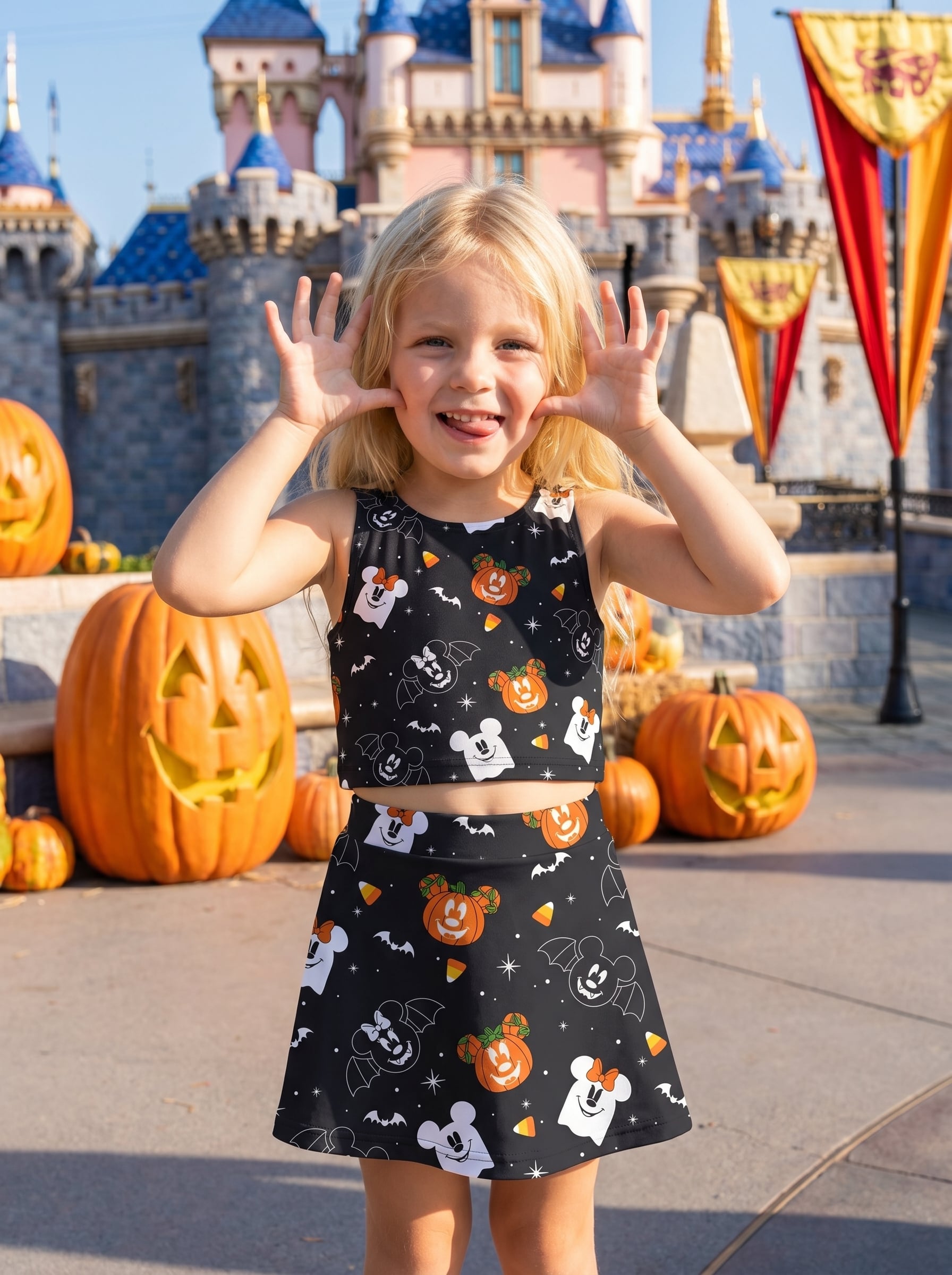 Disney Halloween Matching Dress Set, Mom And Me Cartoon Outfit, Disneyland Family Trip Clothes - Image 2