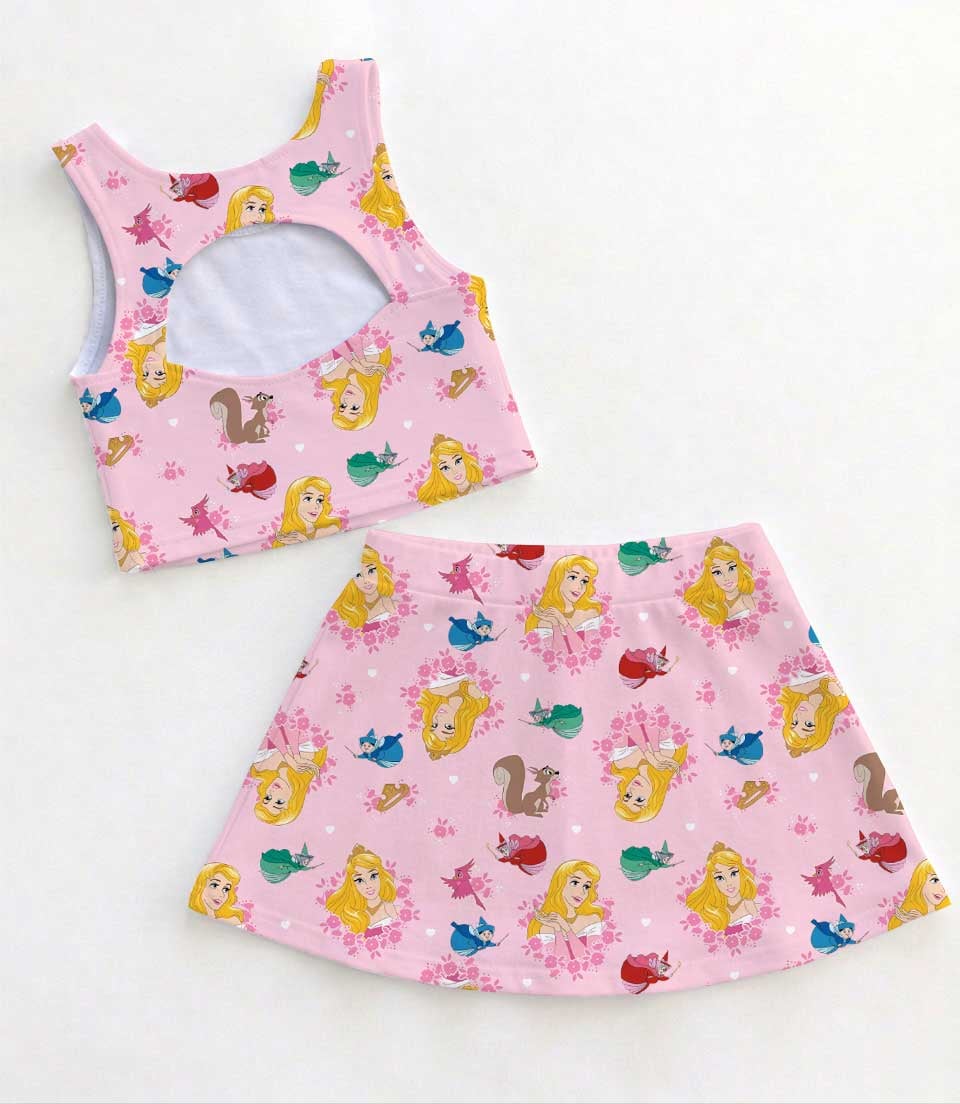 Disney Sleeping Beauty Matching Mom and Me Dress Set, Princess Aurora Theme Park Family Vacation Outfit - Image 2
