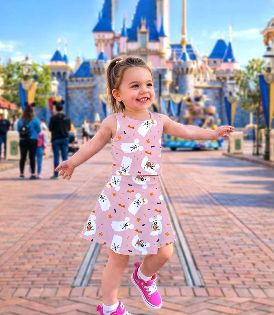 Disney Mickey Ghost Halloween Matching Mom and Me Dress Set, Spooky Season Family Theme Park Vacation Outfit - Image 3