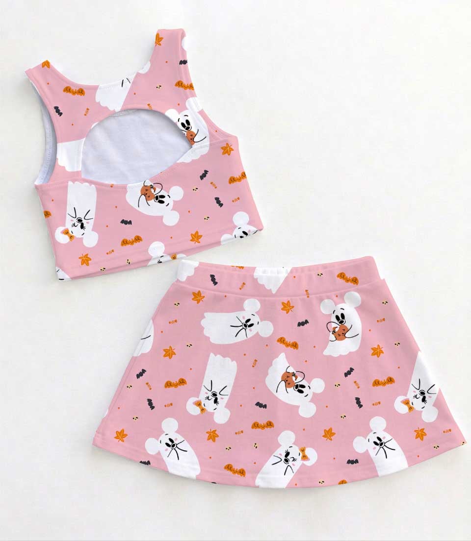 Disney Mickey Ghost Halloween Matching Mom and Me Dress Set, Spooky Season Family Theme Park Vacation Outfit - Image 2