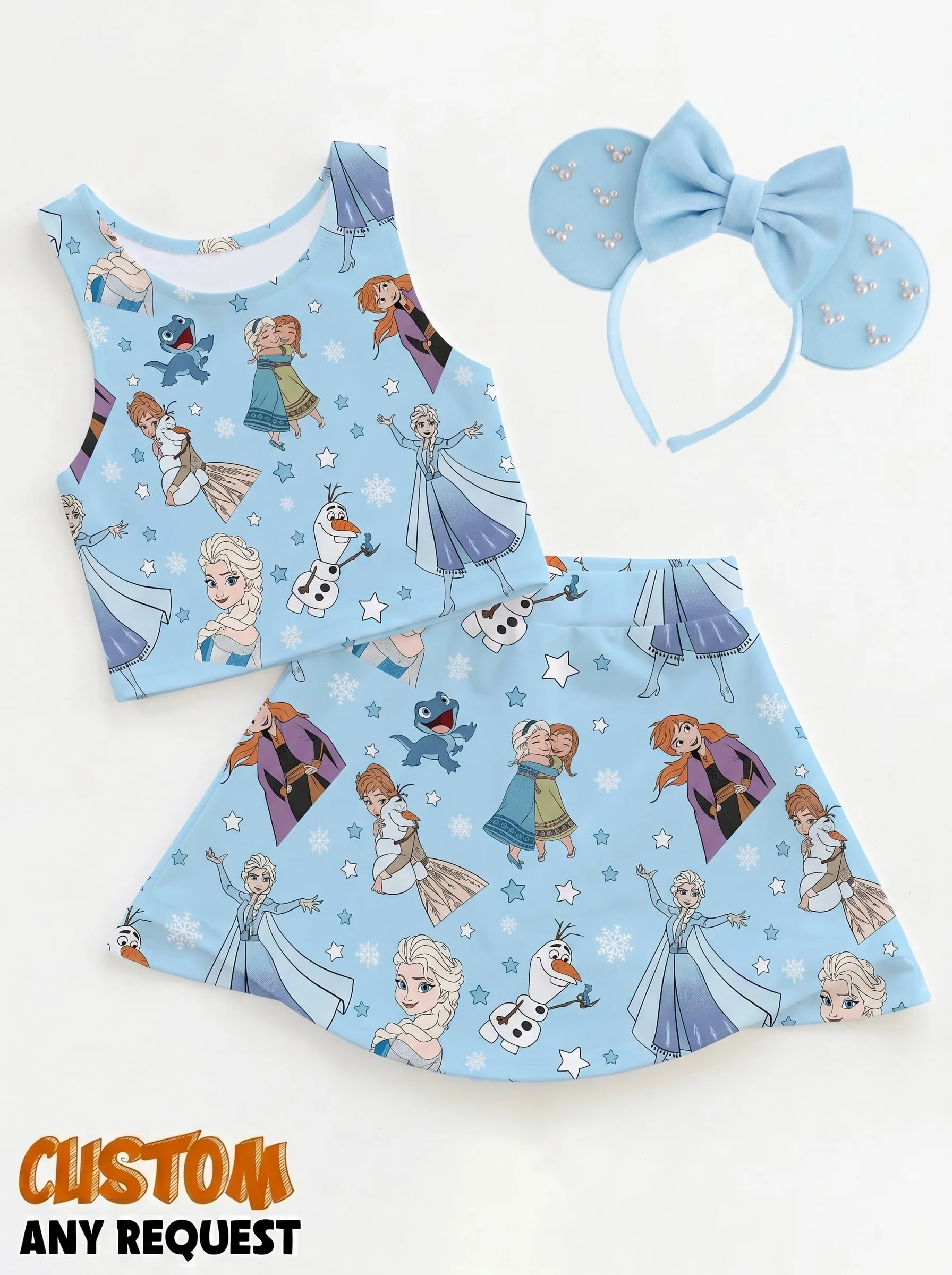 Frozen Matching Dress Set, Mom And Me Outfit, Disneyland Family Trip Clothes