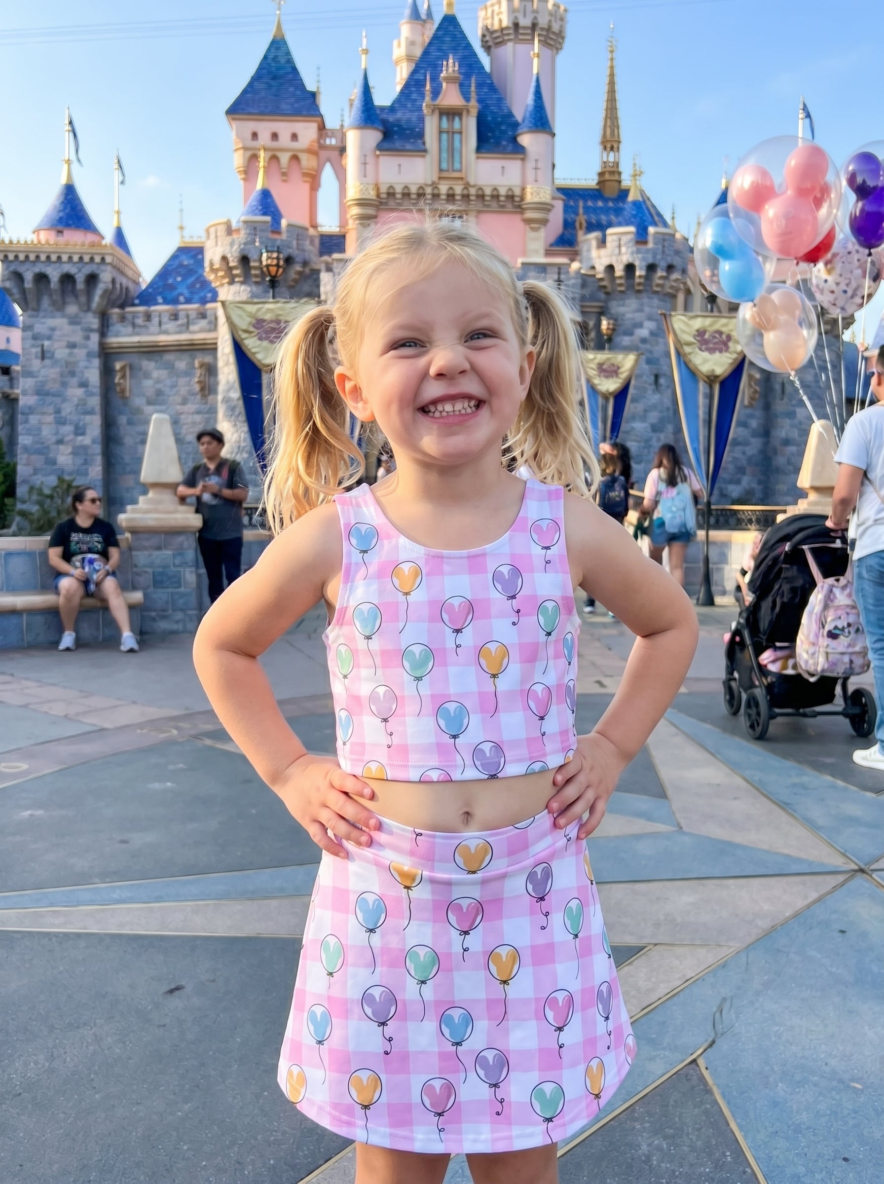 Pastel Mickey Balloon Matching Dress Set, Mom And Me Outfit, Disneyland Family Trip Clothes - Image 3