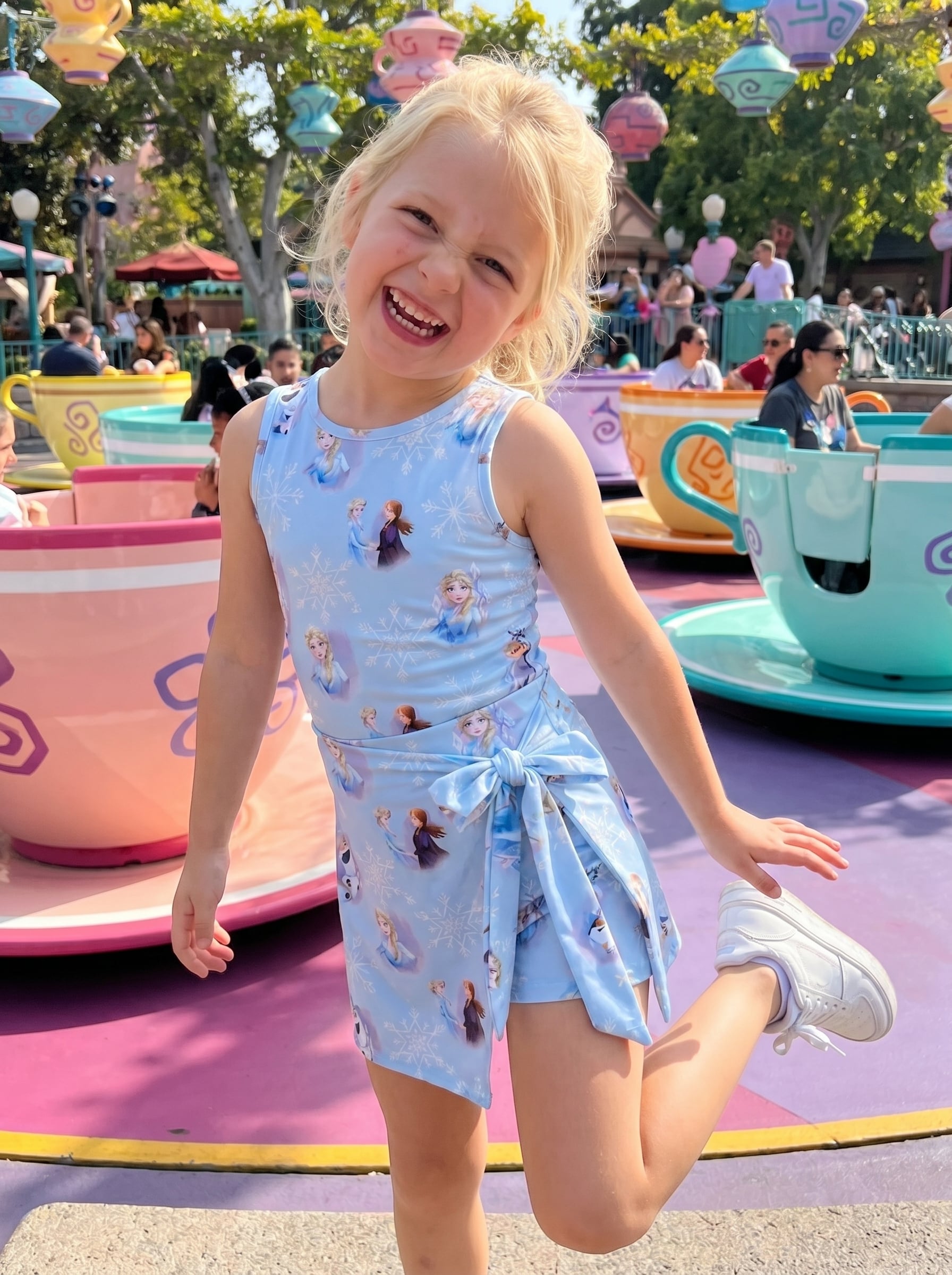 Frozen Tennis Dress Skirt, Disney Park Vacation Outfit, Elsa Anna Disney Skort Dress - Image 3
