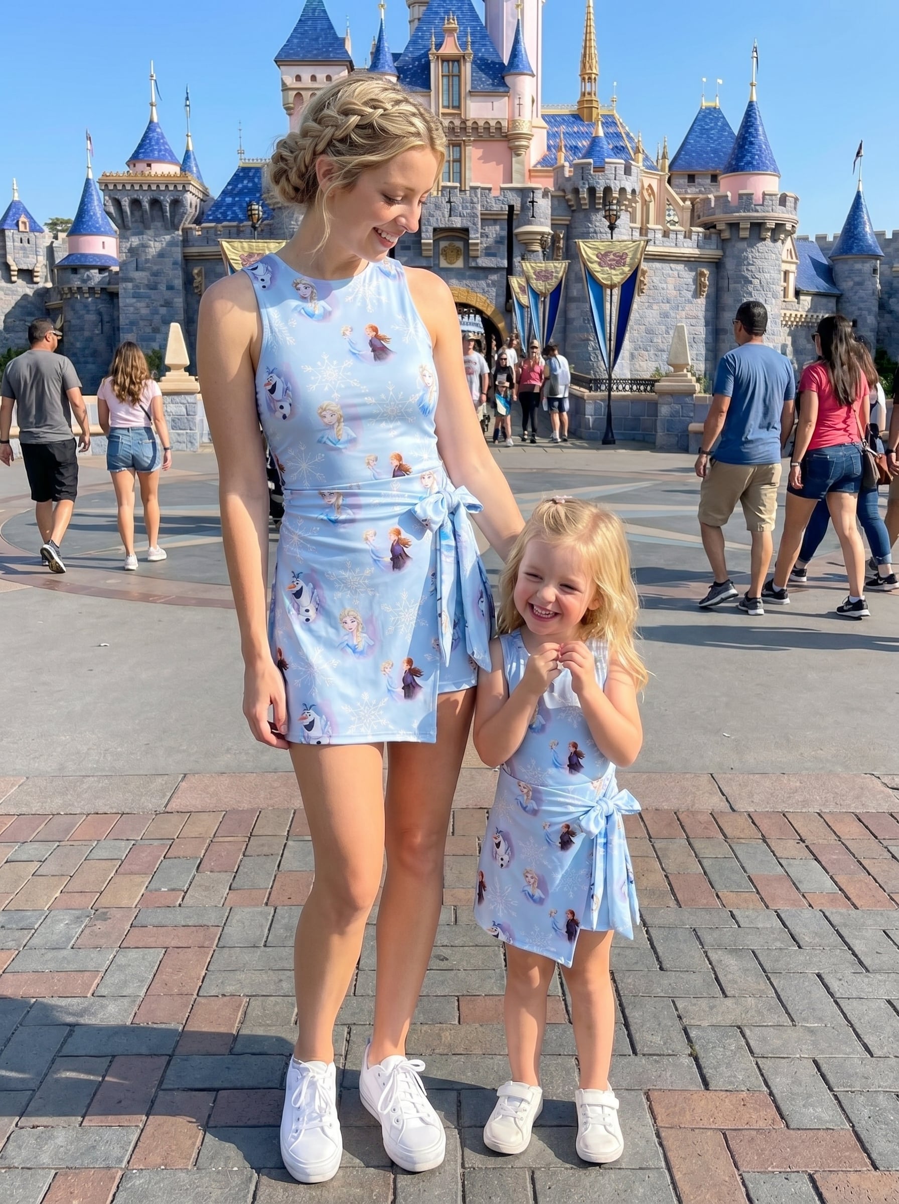 Frozen Tennis Dress Skirt, Disney Park Vacation Outfit, Elsa Anna Disney Skort Dress - Image 4