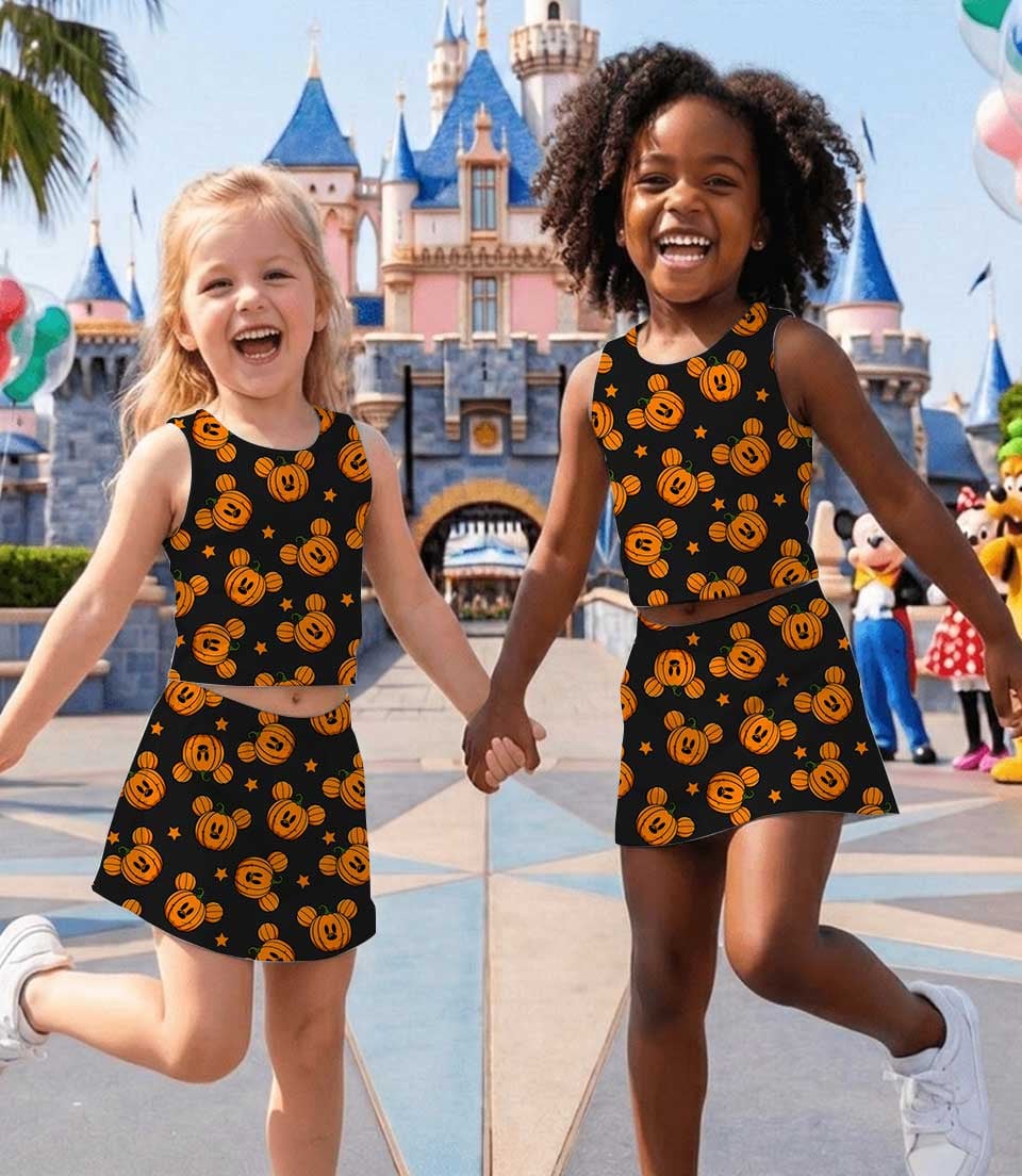 Disney Mickey Pumpkin Halloween Matching Mom and Me Dress Set, Spooky Fall Theme Park Family Vacation Outfit - Image 6