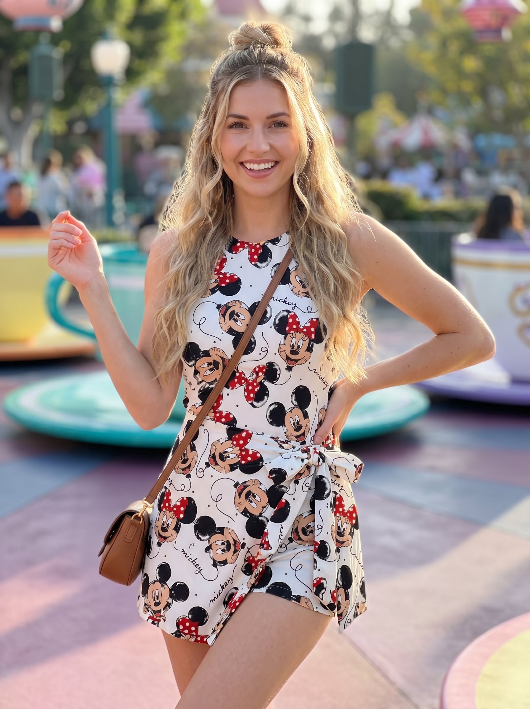 Mickey Minnie Tennis Dress Skirt, Disney Park Vacation Outfit, Magic Kingdom Disney Skort Dress - Image 2