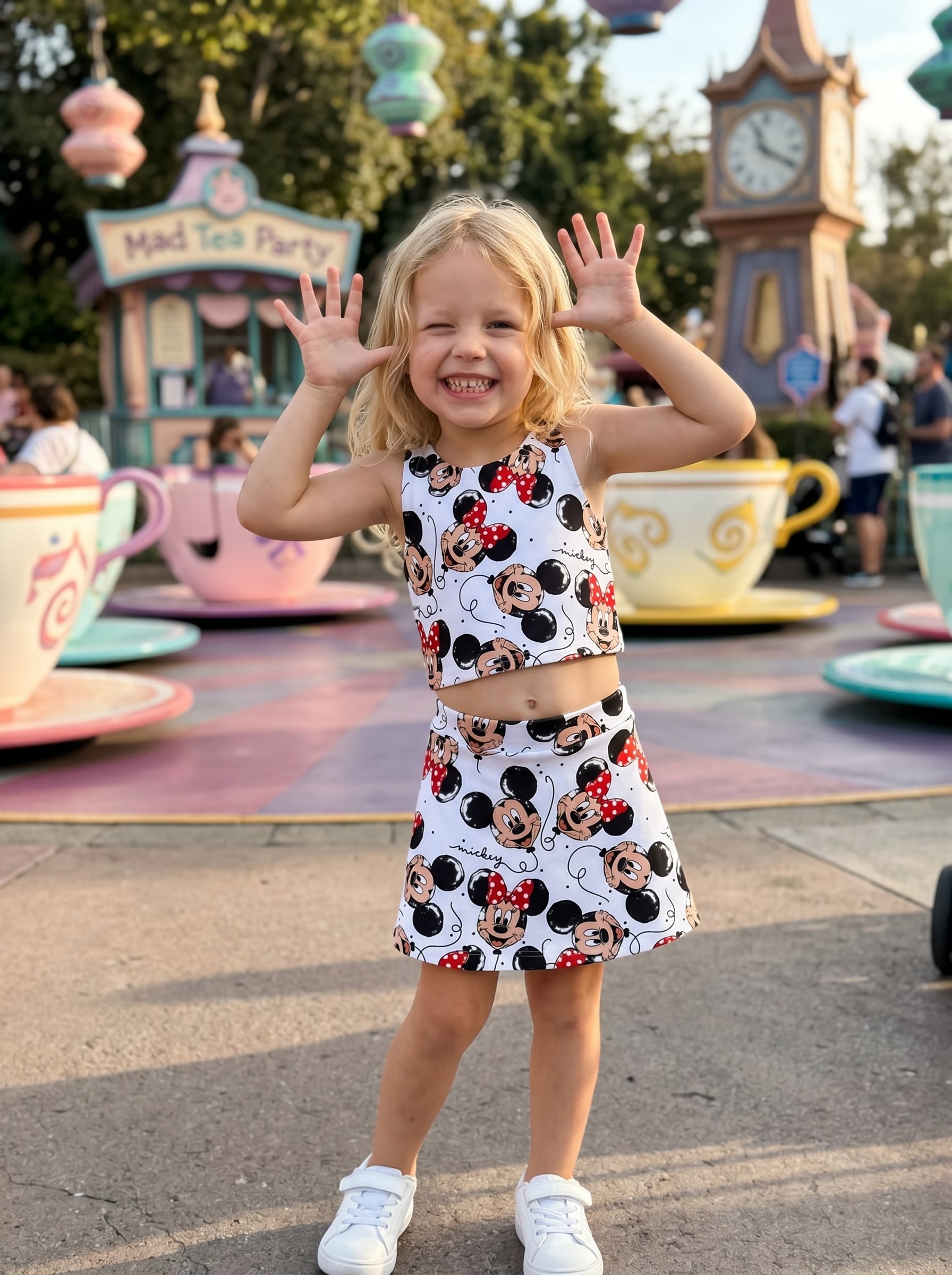 Mickey Minnie Matching Dress Set, Mom And Me Outfit, Disneyland Family Trip Clothes - Image 2