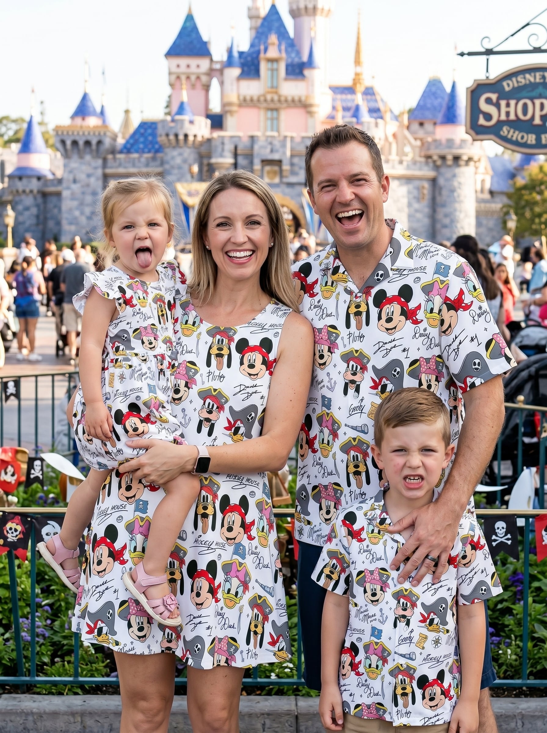 Pirate Mickey Matching Family Set, Disney Family Vacation Outfit, Disneyland Trip Clothes