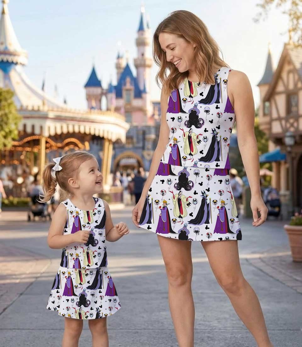 Disney Villains Matching Mom and Me Dress Set, Family Vacation Theme Park Outfit - Image 7