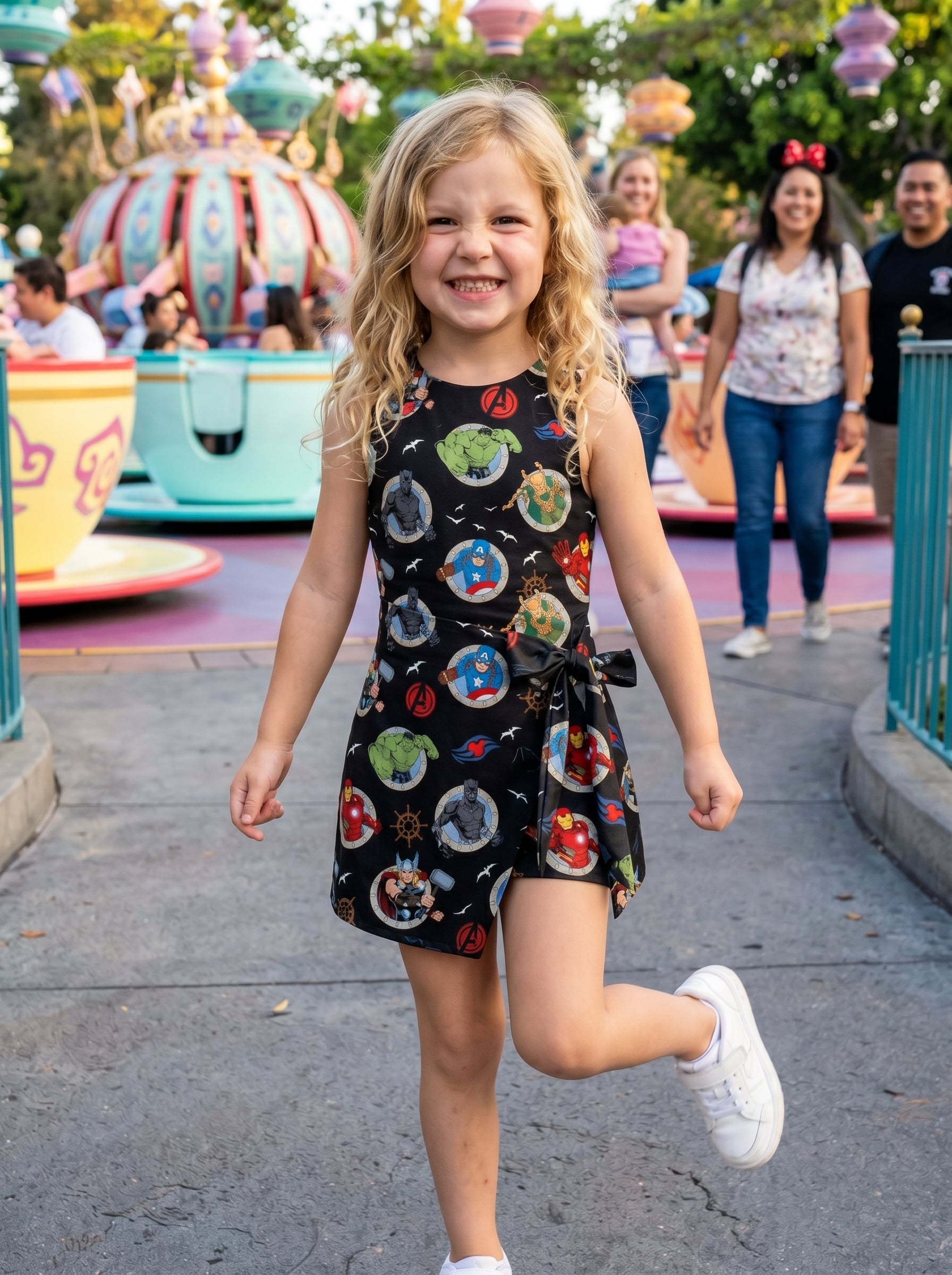 Marvel Avengers Tennis Dress Skirt, Disney Park Vacation Outfit, Avengers Disney Skort Dress - Image 3