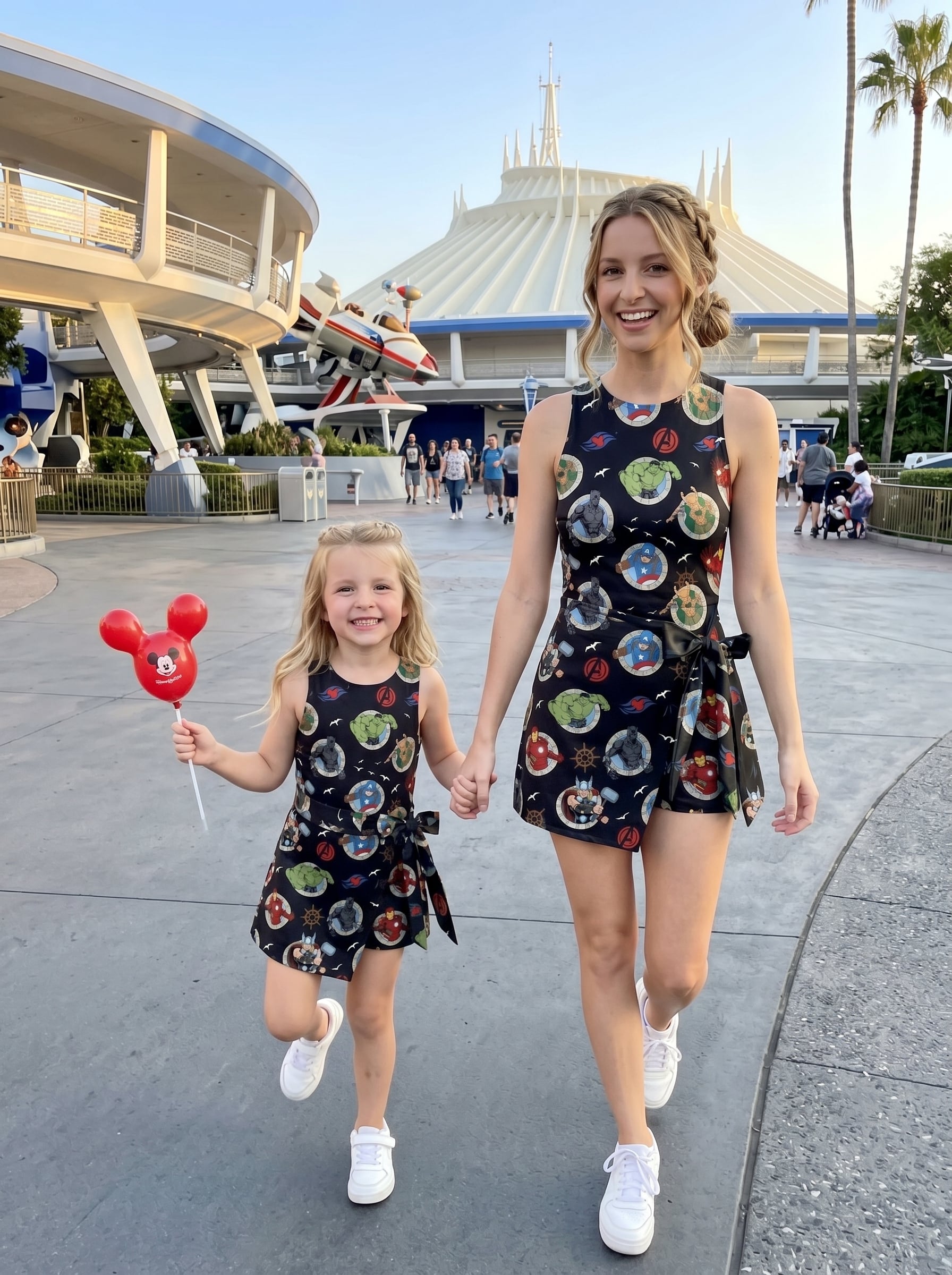Marvel Avengers Tennis Dress Skirt, Disney Park Vacation Outfit, Avengers Disney Skort Dress - Image 4