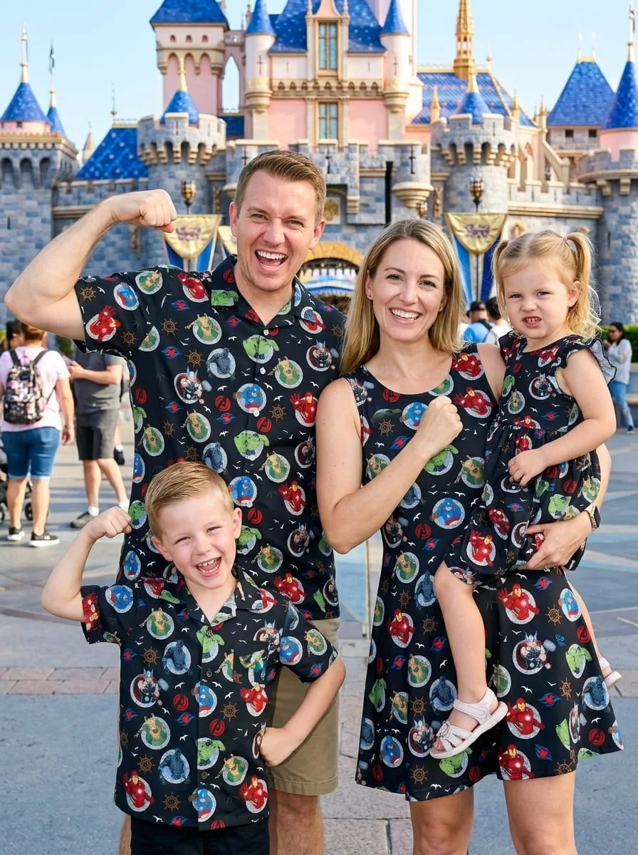 Marvel Avengers Matching Family Set, Disney Family Vacation Outfit, Disneyland Trip Clothes