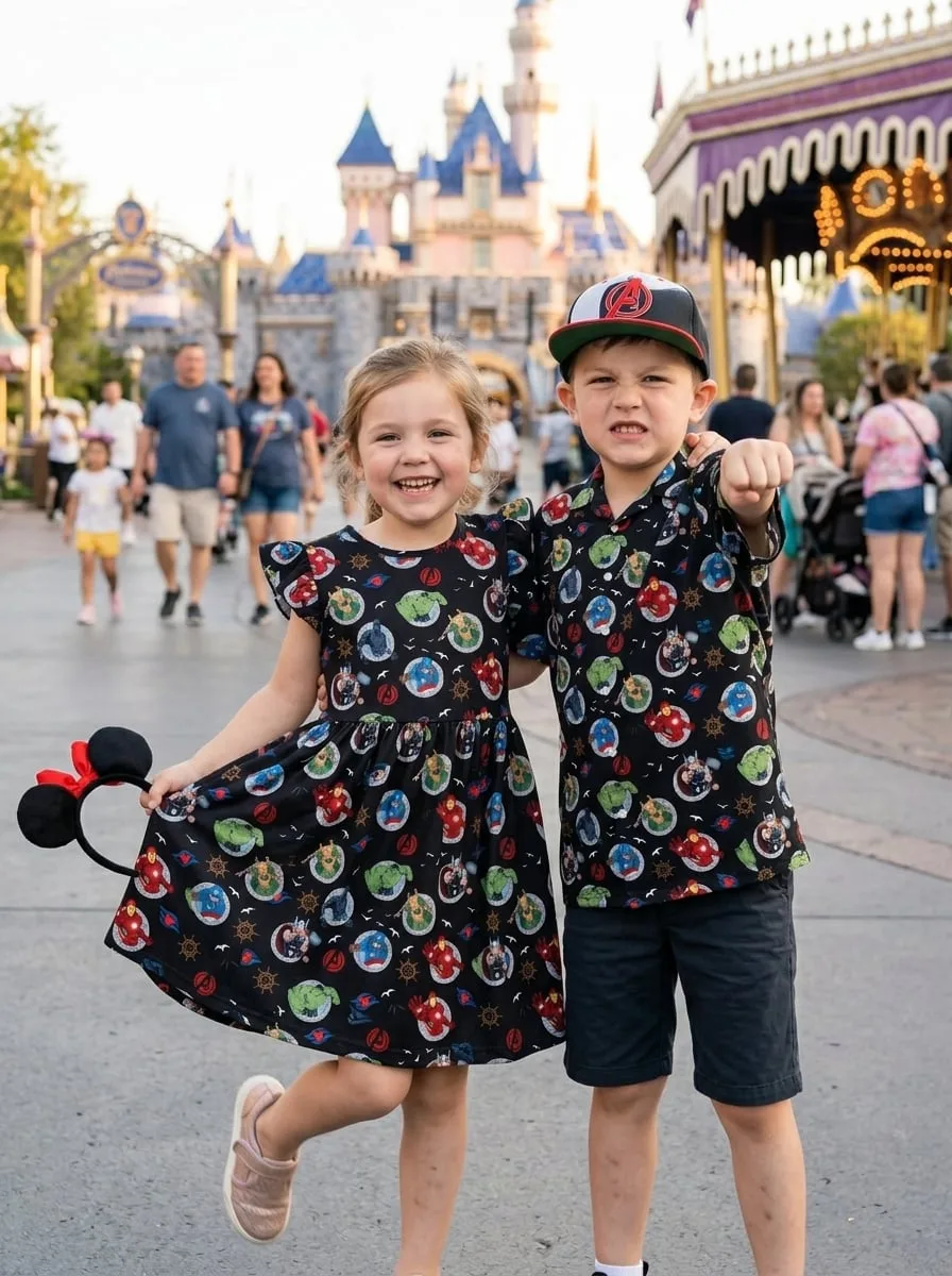 Marvel Avengers Matching Family Set, Disney Family Vacation Outfit, Disneyland Trip Clothes - Image 2