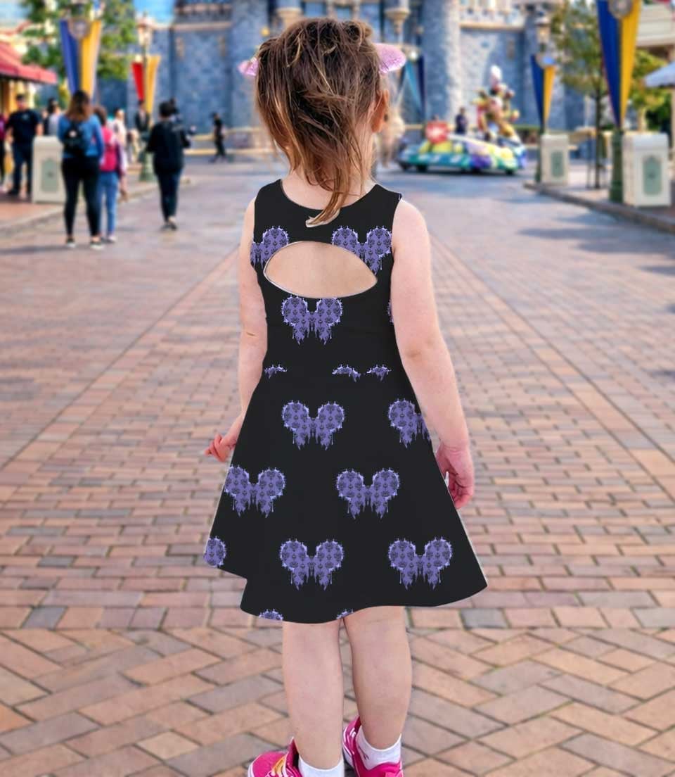 Disney The Haunted Mansion Gothic Heart Matching Mom and Me Dress Set, Family Vacation Theme Park Outfit - Image 4