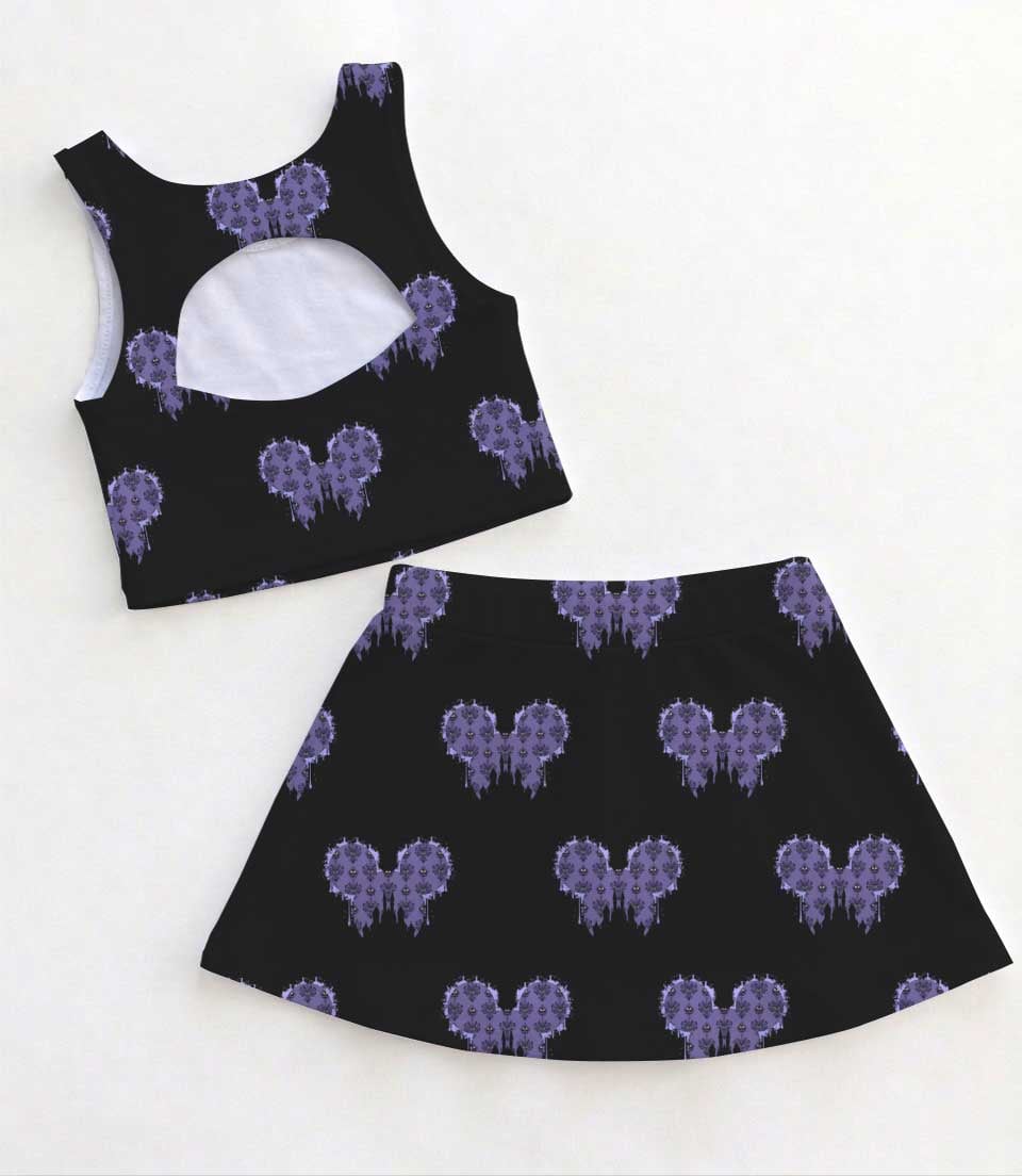 Disney The Haunted Mansion Gothic Heart Matching Mom and Me Dress Set, Family Vacation Theme Park Outfit - Image 2