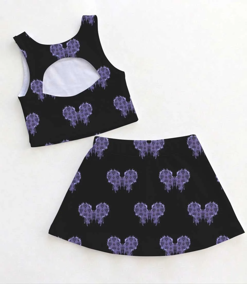 Disney The Haunted Mansion Gothic Heart Matching Mom and Me Dress Set, Family Vacation Theme Park Outfit - Image 2