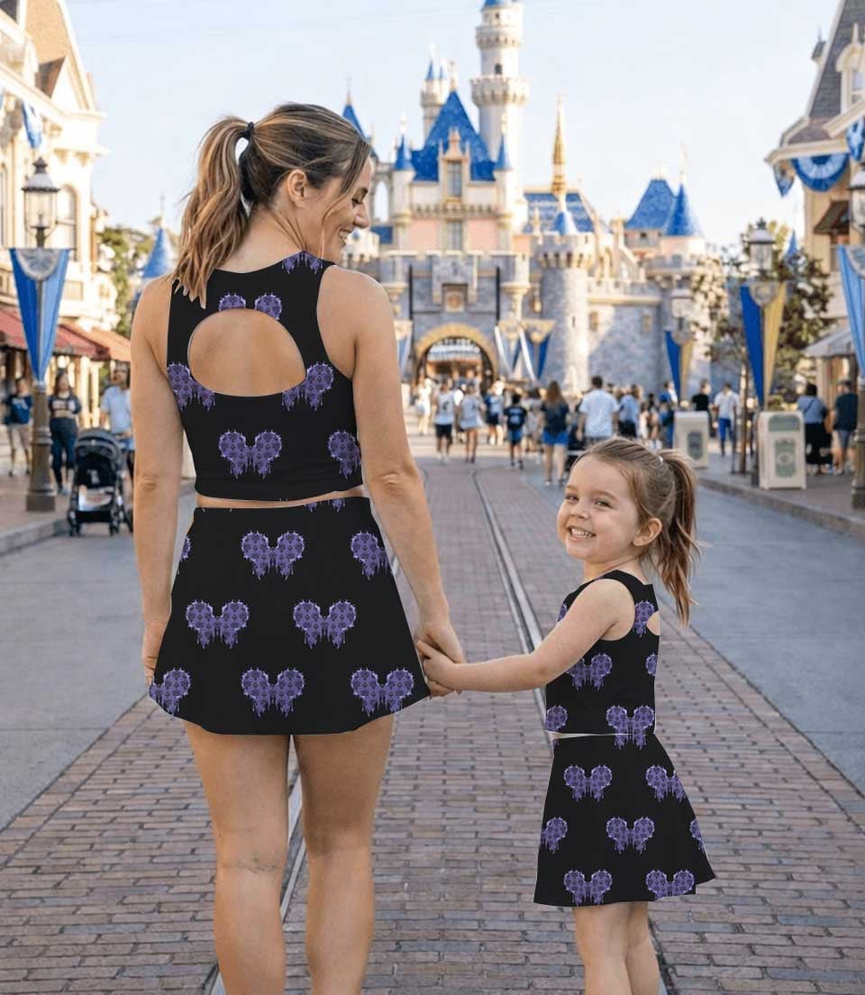 Disney The Haunted Mansion Gothic Heart Matching Mom and Me Dress Set, Family Vacation Theme Park Outfit - Image 8
