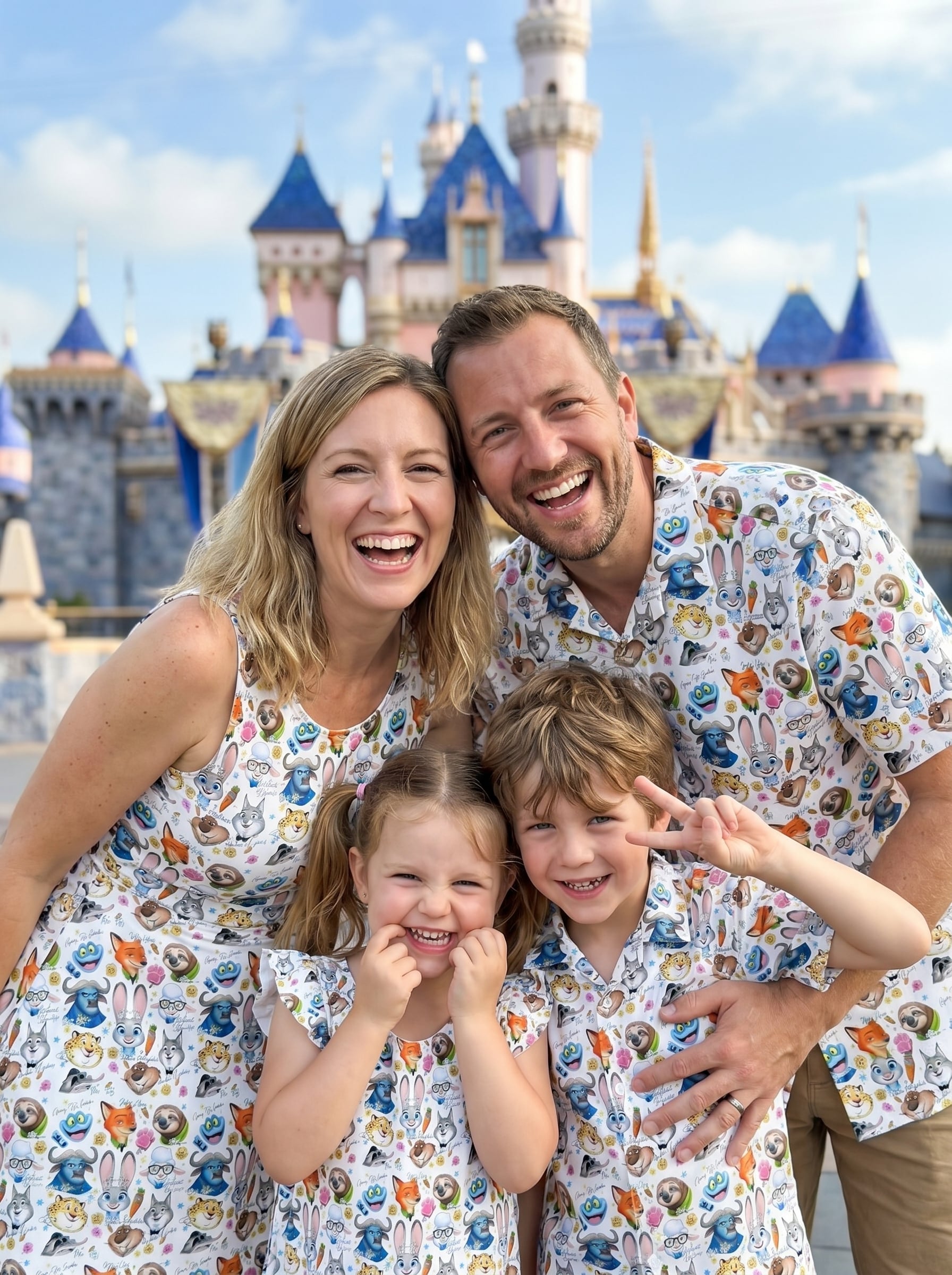 Zootopia Matching Family Set, Disney Family Vacation Outfit, Disneyland Trip Clothes