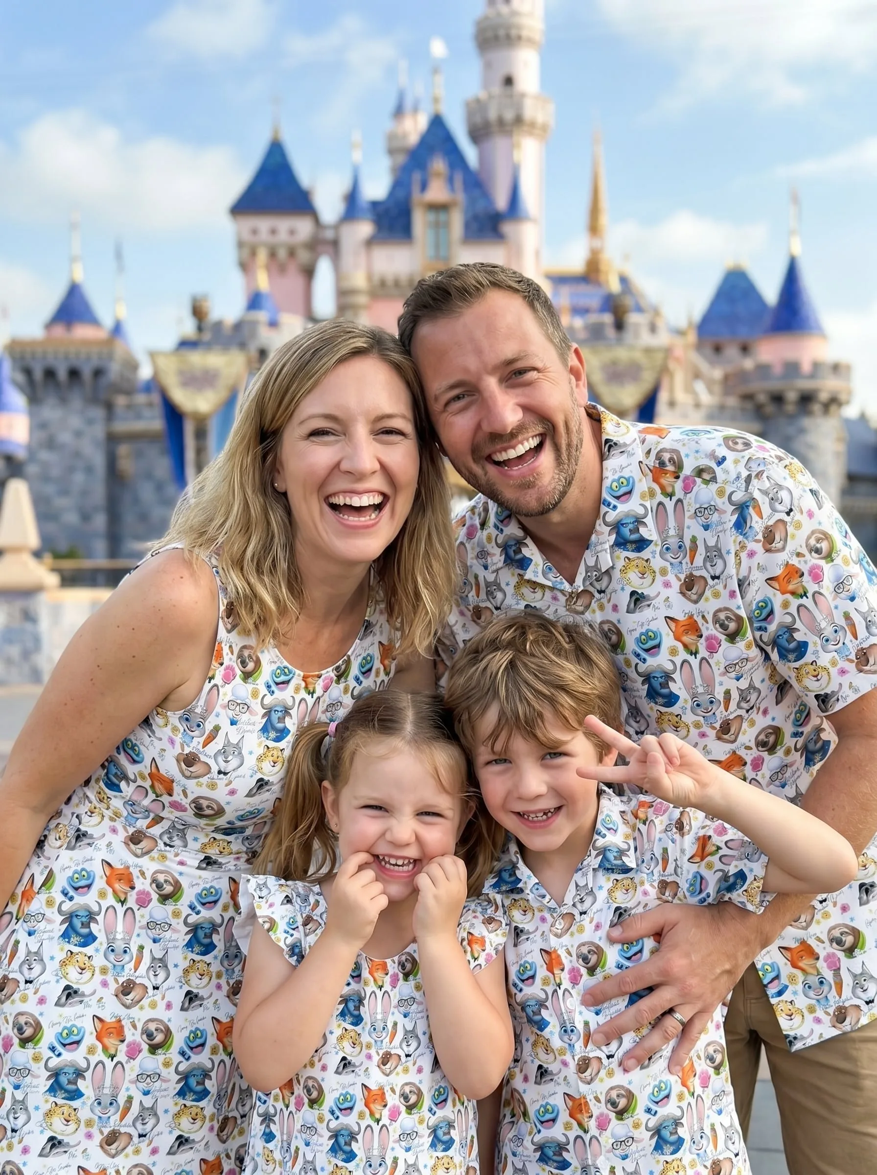 Zootopia Matching Family Set, Disney Family Vacation Outfit, Disneyland Trip Clothes