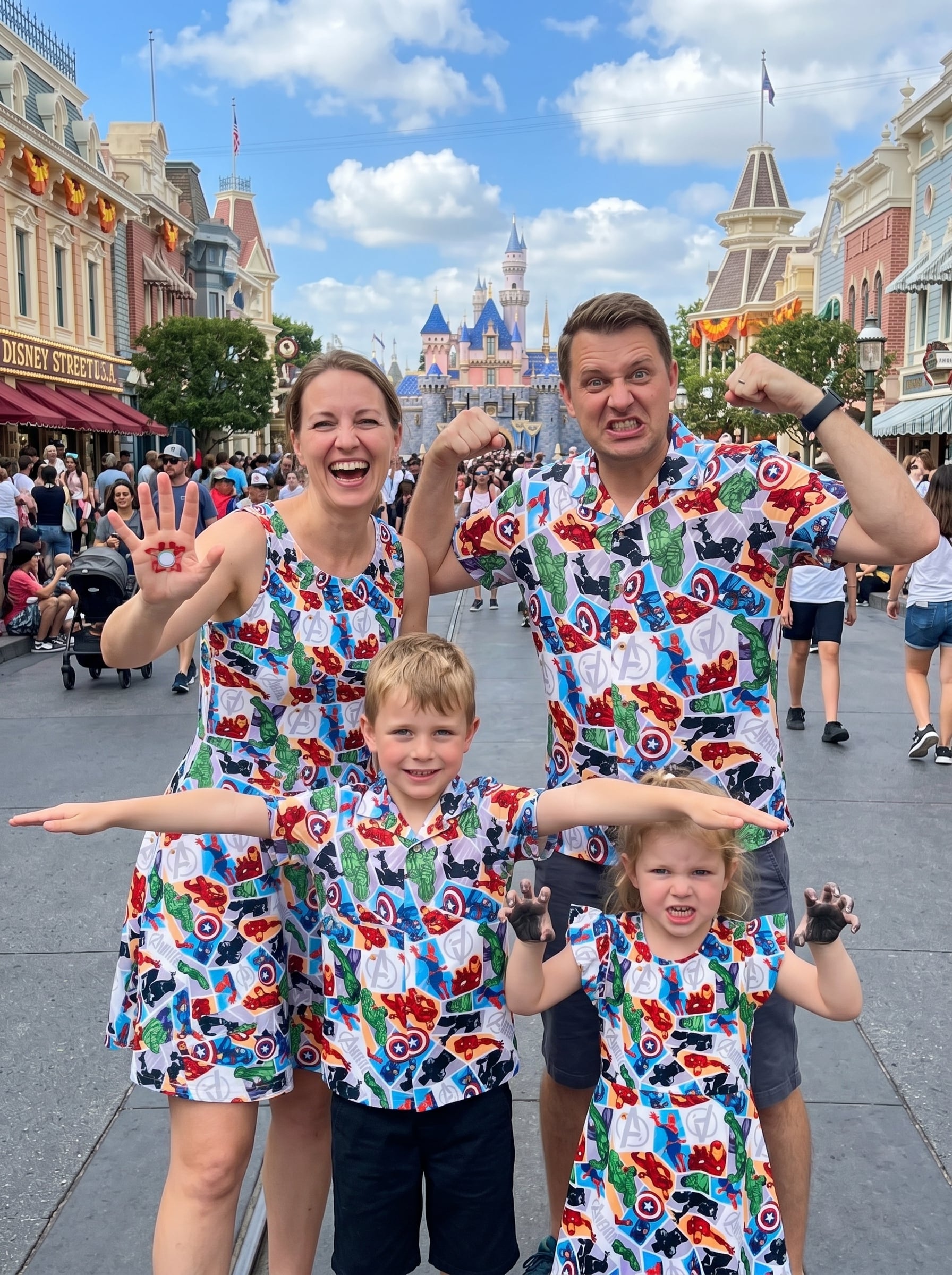Marvel Avengers Matching Family Set, Disney Family Vacation Outfit, Disneyland Trip Clothes