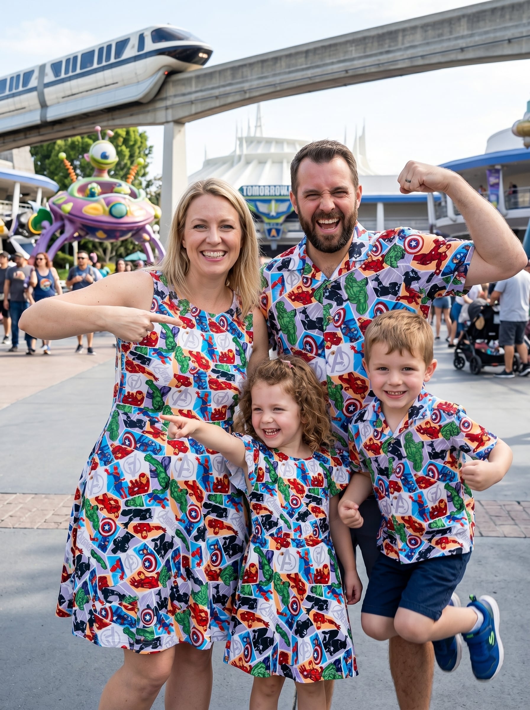 Marvel Avengers Matching Family Set, Disney Family Vacation Outfit, Disneyland Trip Clothes - Image 3
