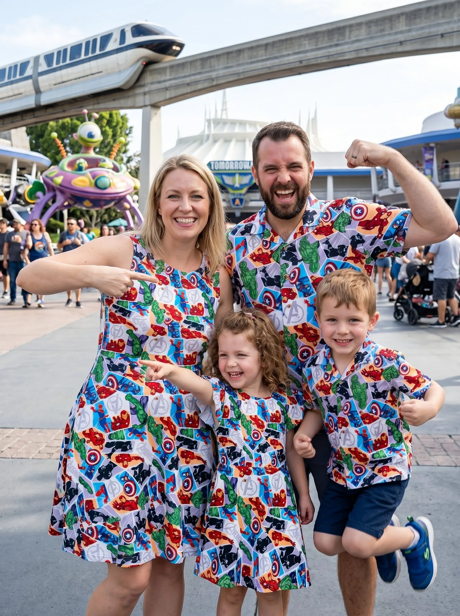 Marvel Avengers Matching Family Set, Disney Family Vacation Outfit, Disneyland Trip Clothes - Image 3
