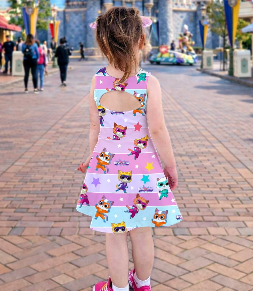 SuperKitties Matching Mom and Me Dress Set, Disney Junior Family Vacation Theme Park Outfit - Image 3