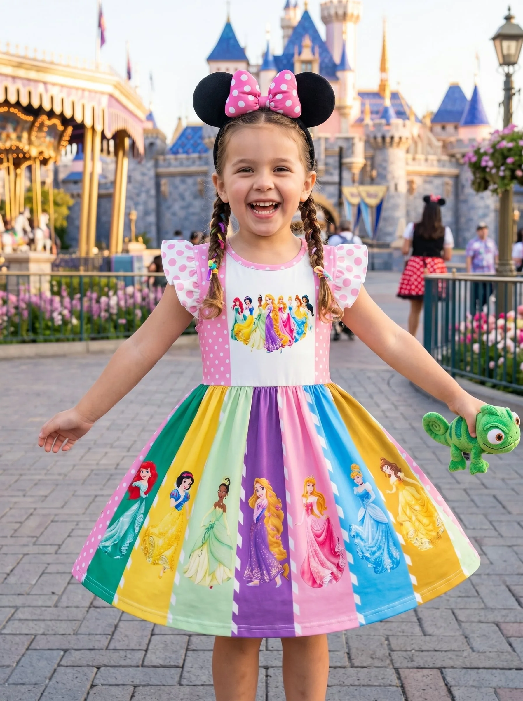 Disney Princess Twirl Dress, Disney Parks Outfit for Girls, Princess Dress