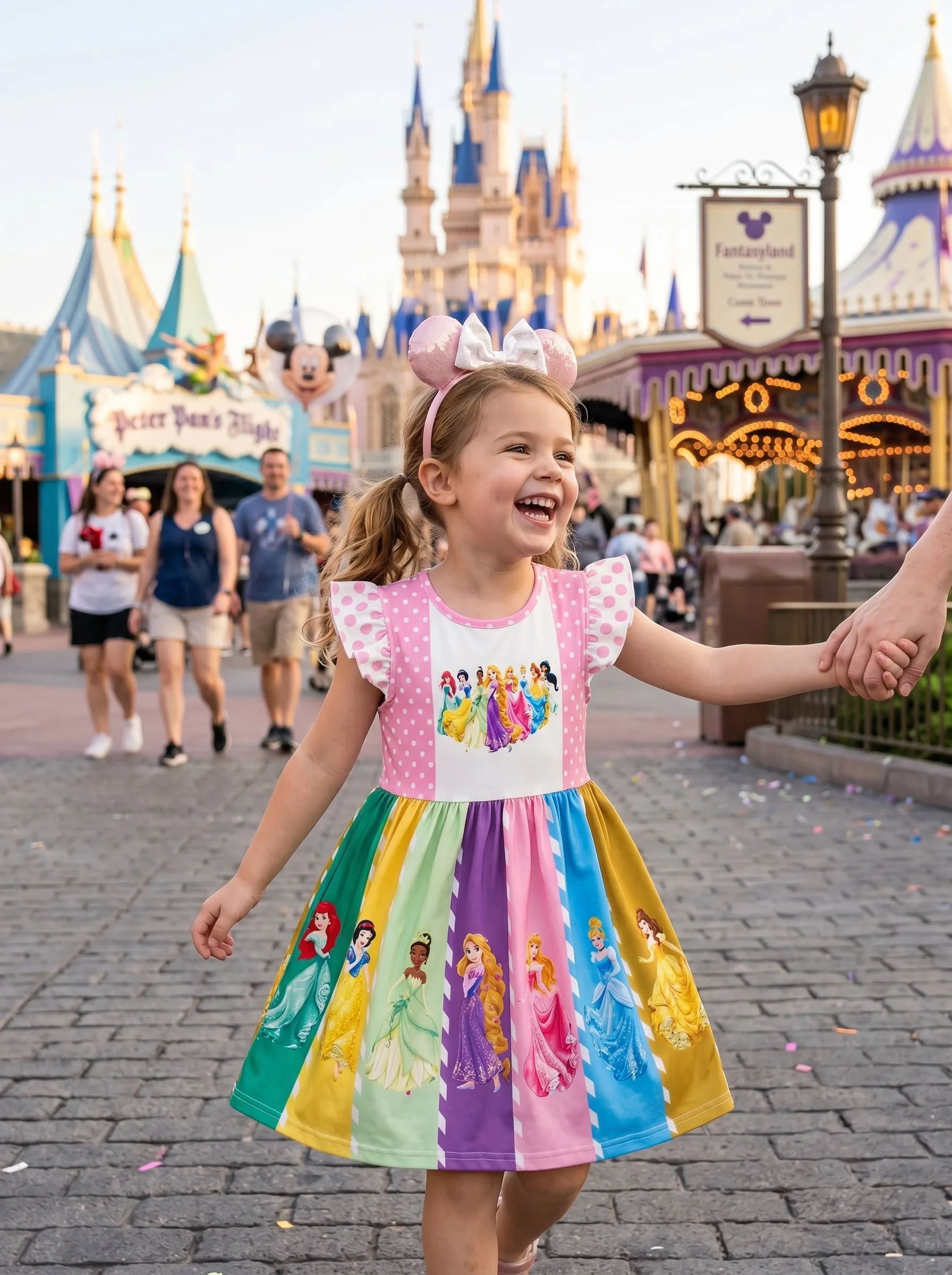 Disney Princess Twirl Dress, Disney Parks Outfit for Girls, Princess Dress - Image 3