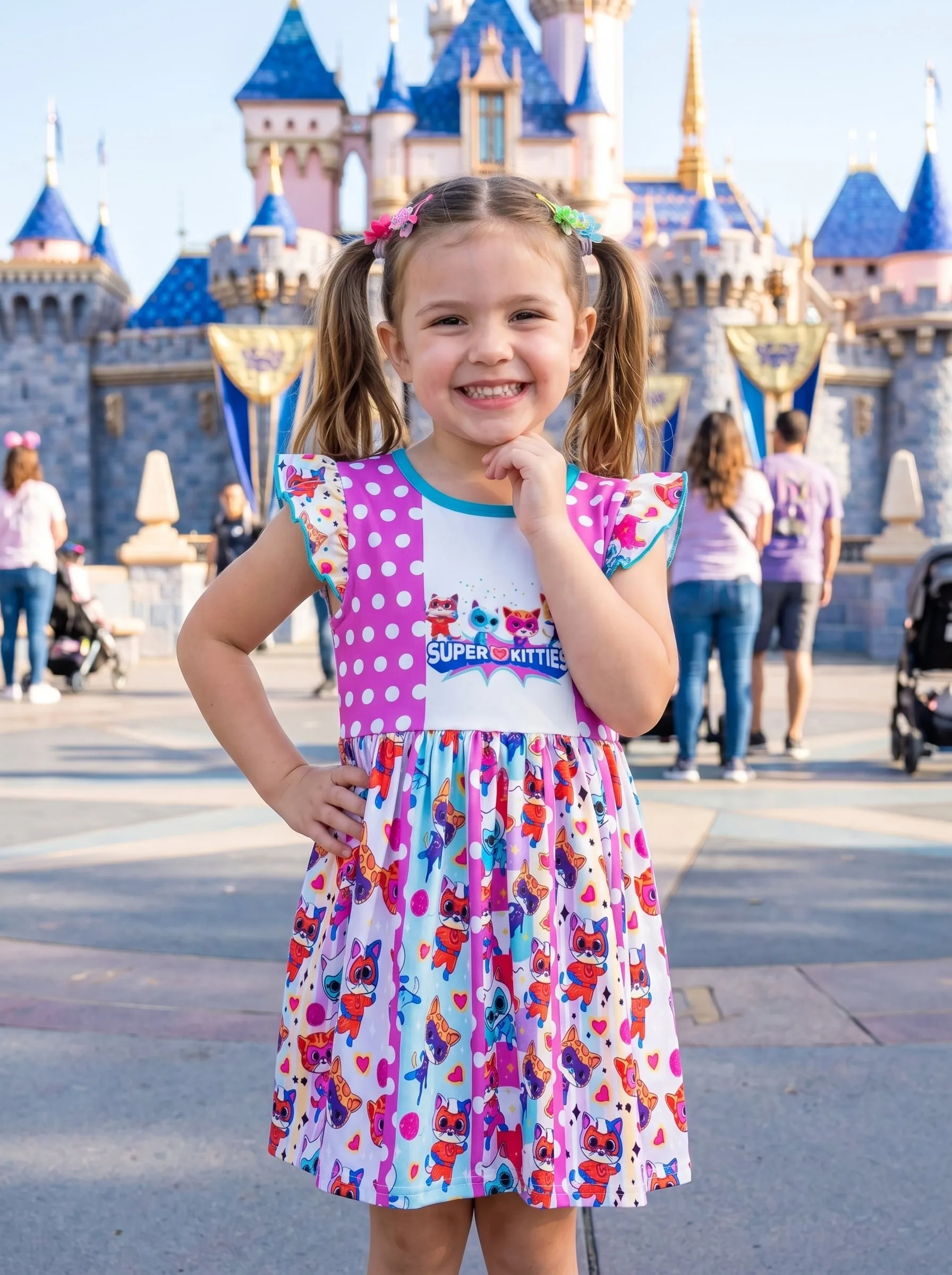 SuperKitties Twirl Dress, Disney Parks Outfit for Girls, SuperKitties Dress - Image 2