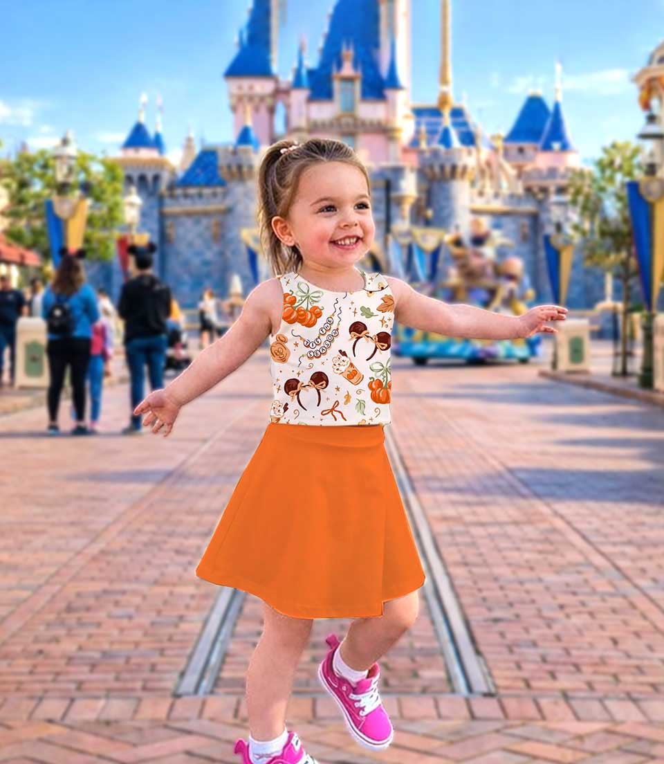 Disney Pumpkin Season Matching Mom and Me Dress Set, Halloween Theme Park Family Vacation Outfit - Image 3