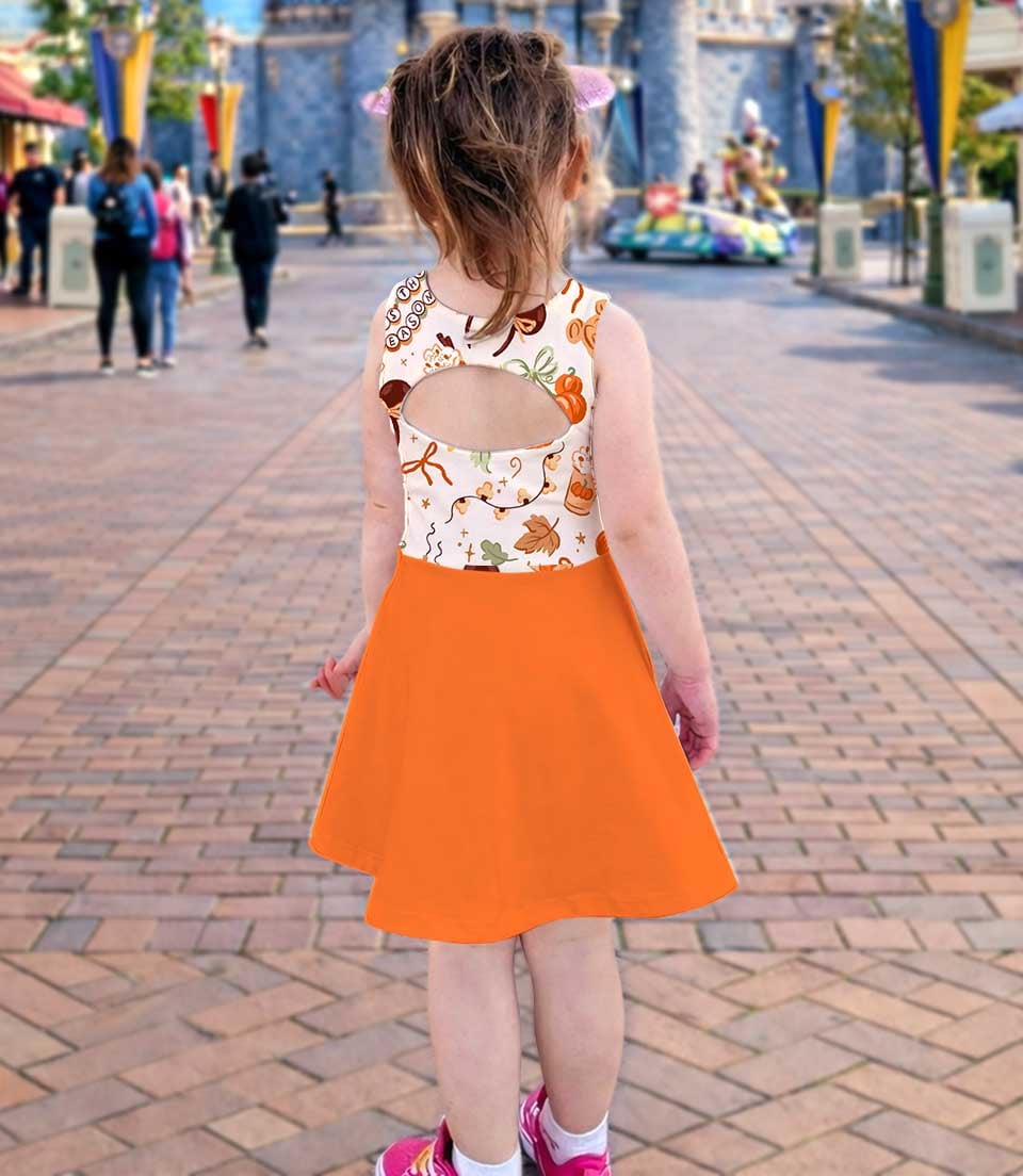 Disney Pumpkin Season Matching Mom and Me Dress Set, Halloween Theme Park Family Vacation Outfit - Image 4