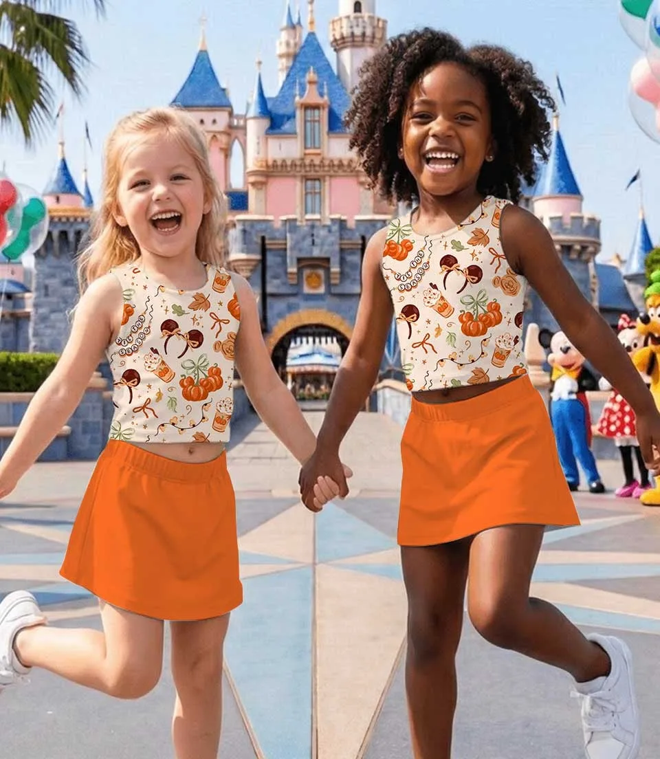 Disney Pumpkin Season Matching Mom and Me Dress Set, Halloween Theme Park Family Vacation Outfit - Image 5