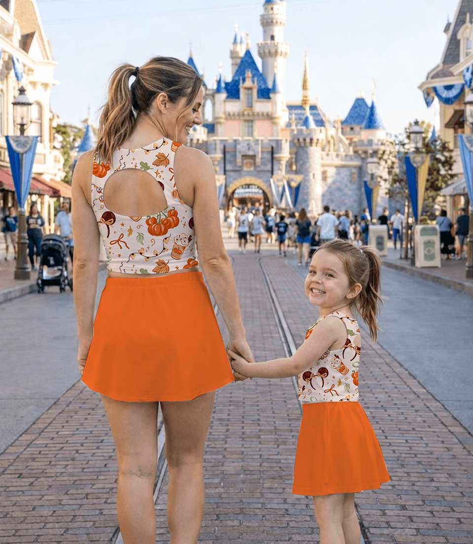Disney Pumpkin Season Matching Mom and Me Dress Set, Halloween Theme Park Family Vacation Outfit - Image 8