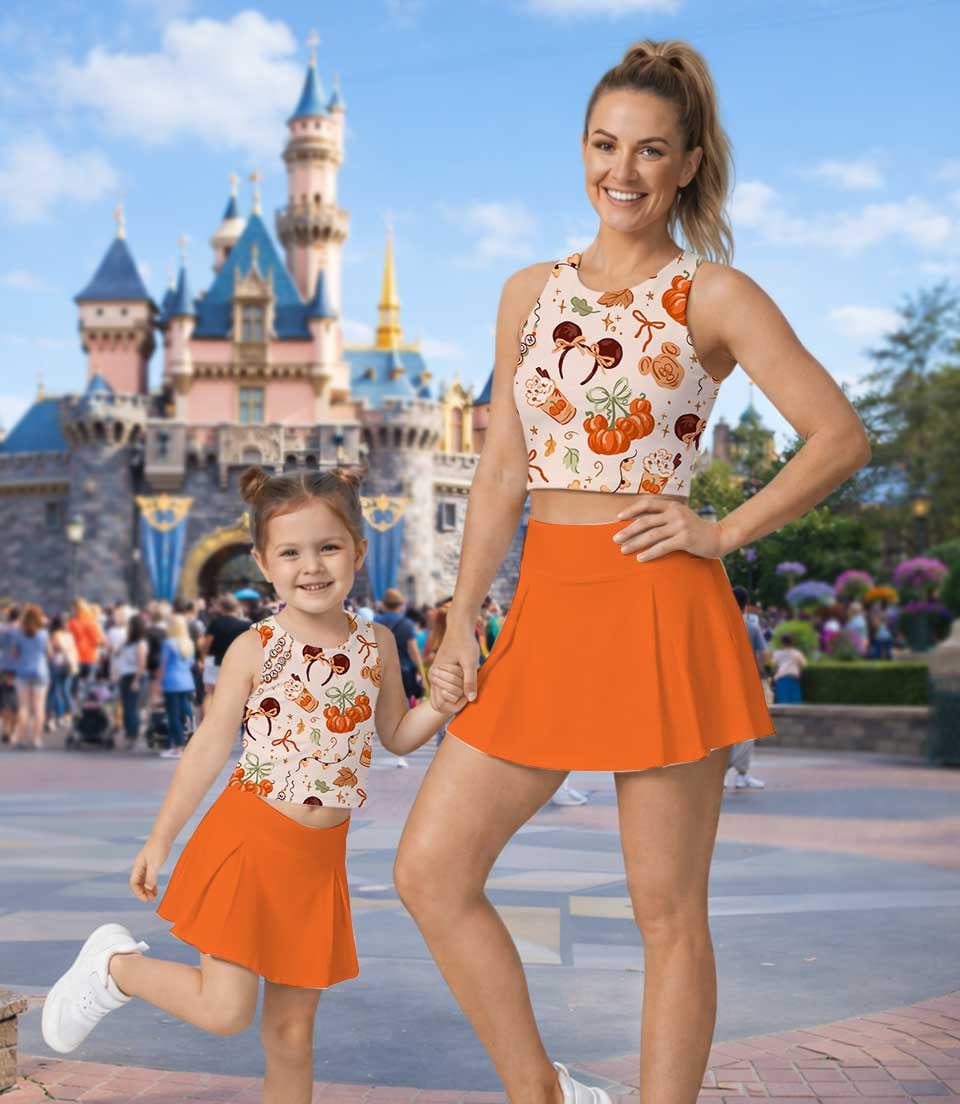 Disney Pumpkin Season Matching Mom and Me Dress Set, Halloween Theme Park Family Vacation Outfit - Image 9