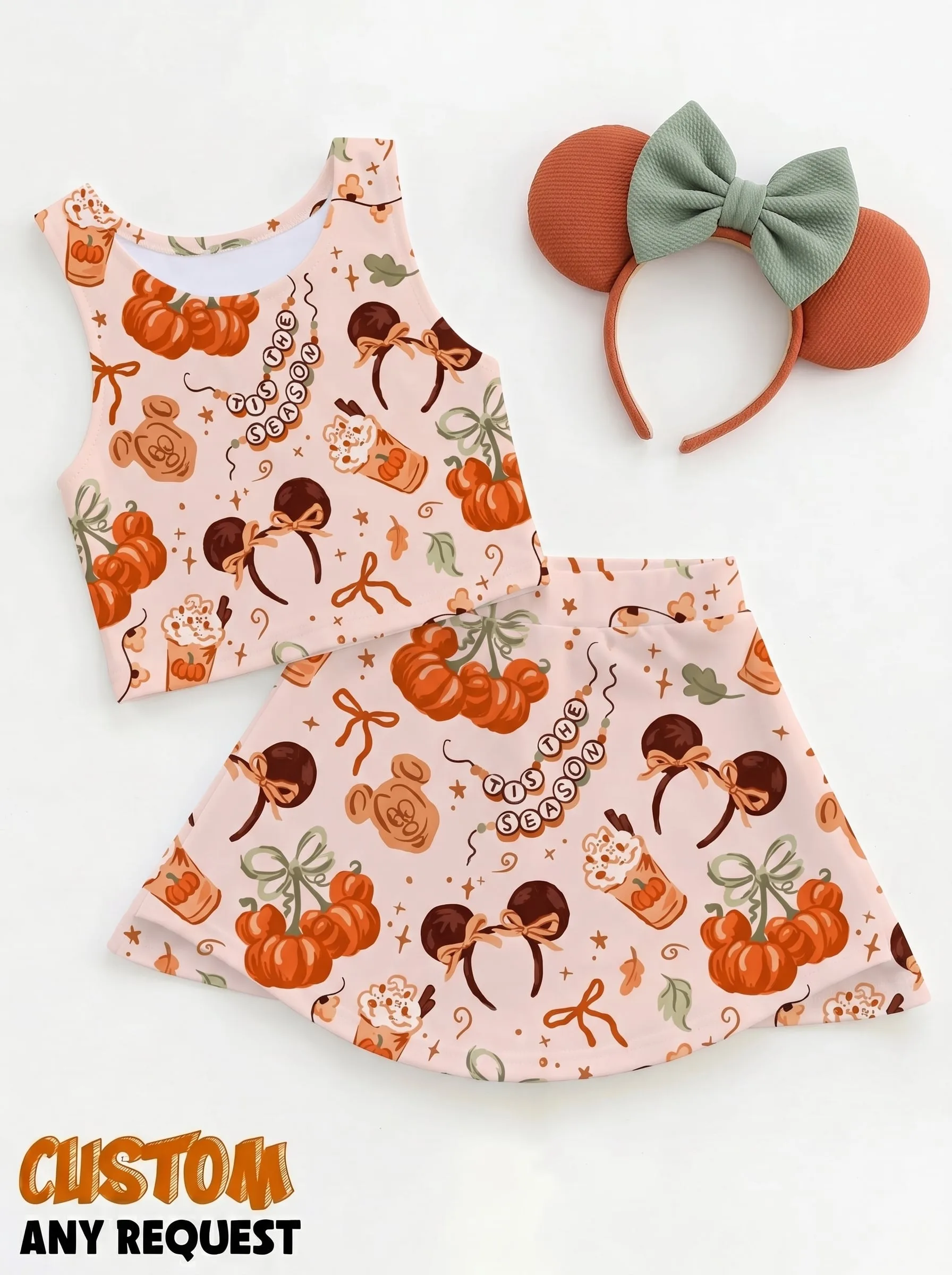 Halloween Mickey Matching Dress Set, Mom And Me Outfit, Disney Park Vacation Clothes