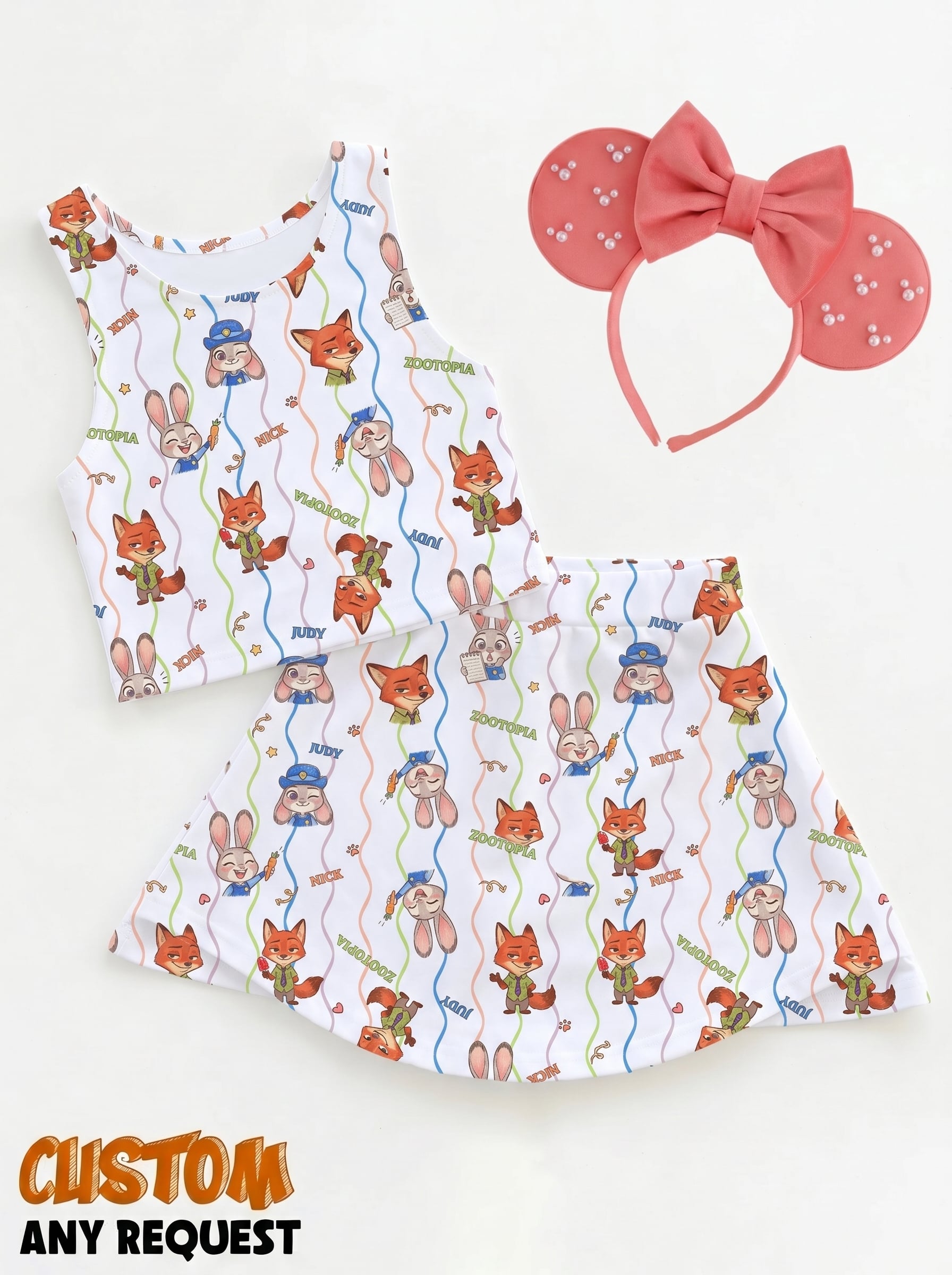 Zootopia Matching Dress Set, Mom And Me Outfit, Disney Park Vacation Clothes