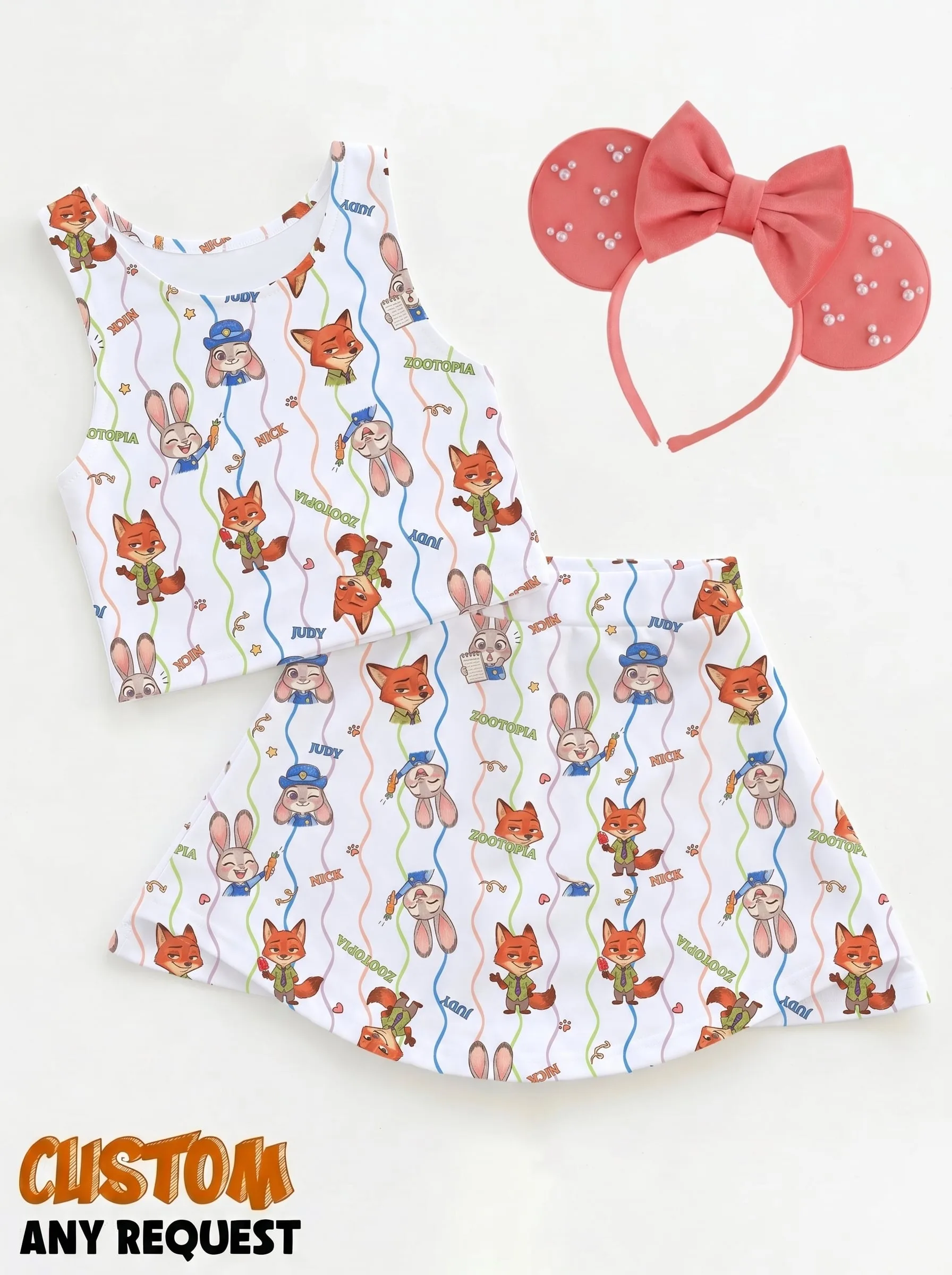 Zootopia Matching Dress Set, Mom And Me Outfit, Disney Park Vacation Clothes