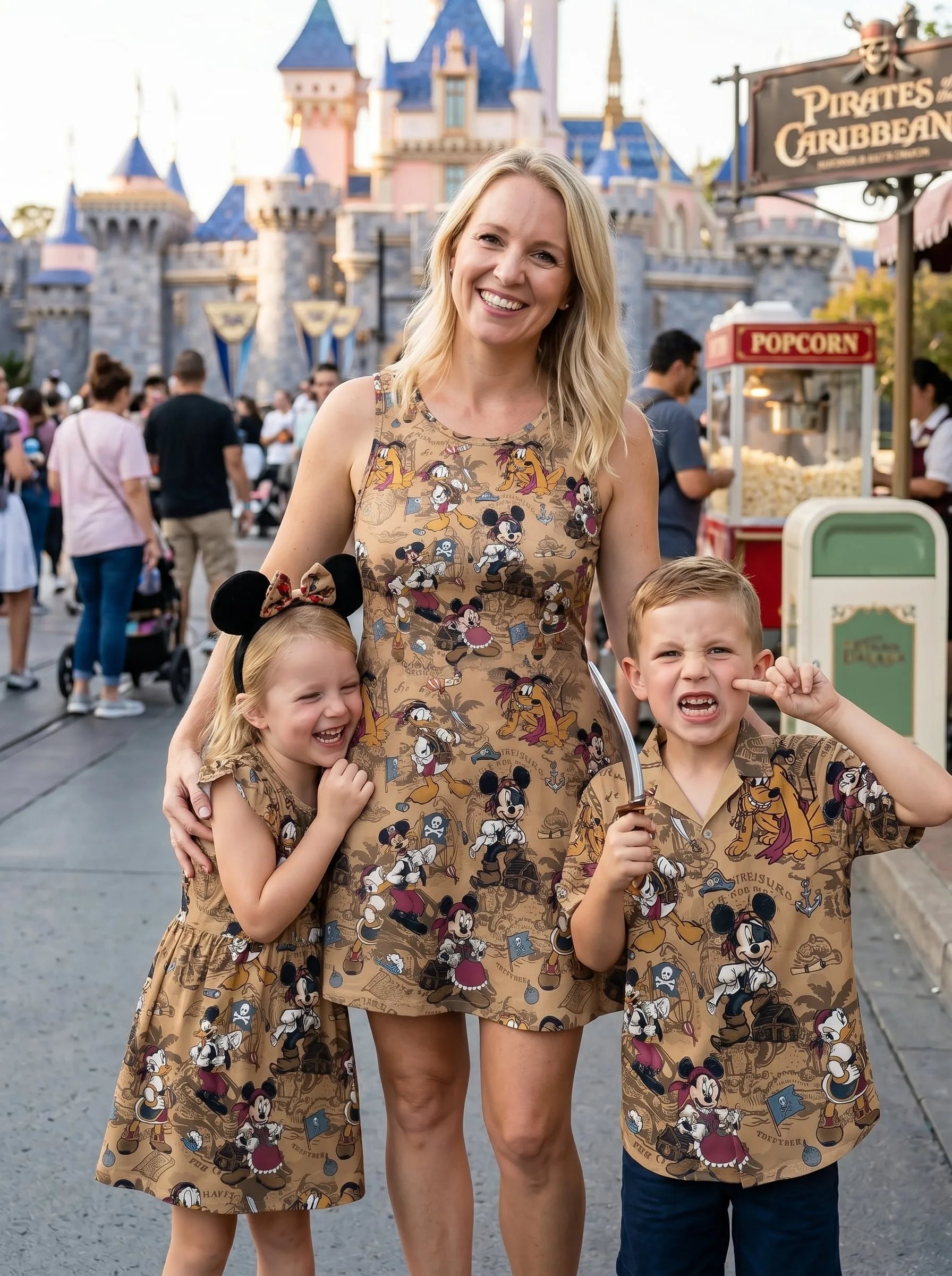 Pirate Mickey Matching Family Set, Disney Family Vacation Outfit, Disneyland Trip Clothes - Image 3