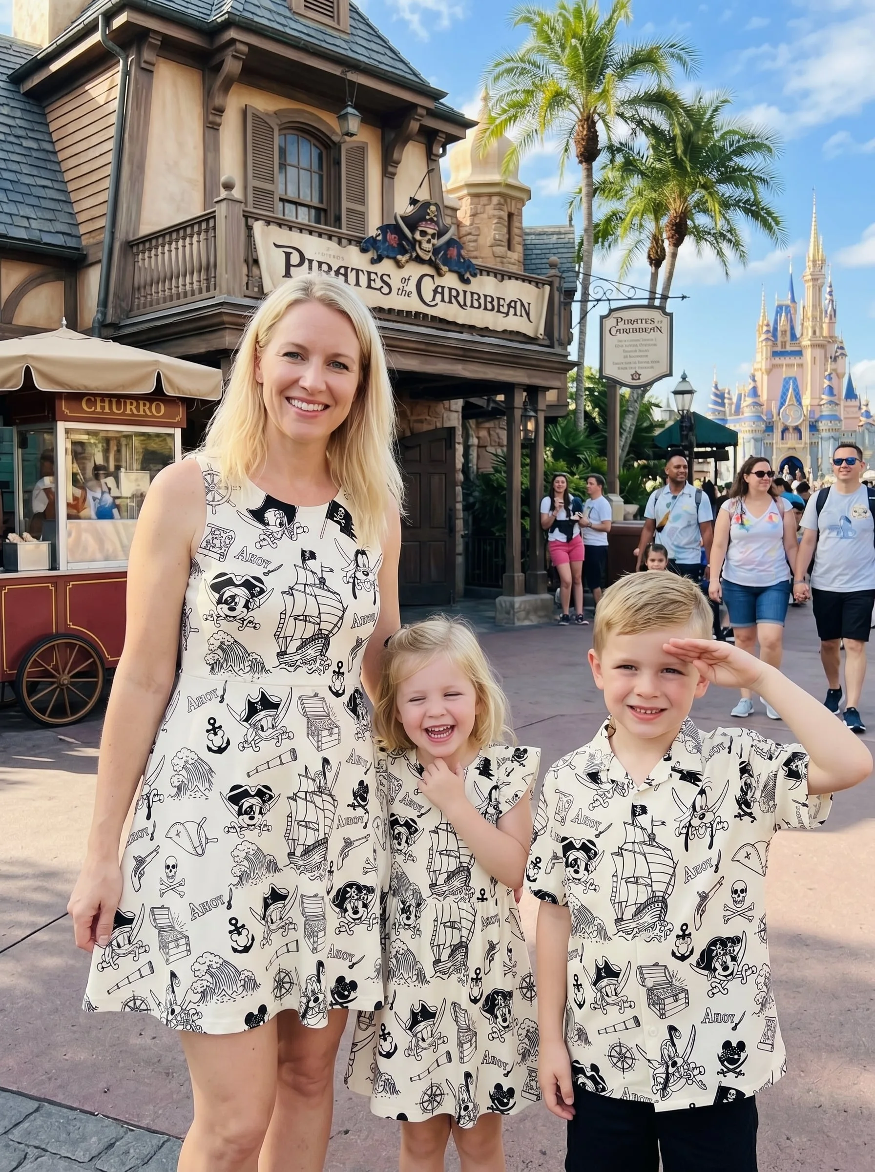 Pirate Mickey Matching Family Set, Disney Family Vacation Outfit, Disneyland Trip Clothes - Image 4