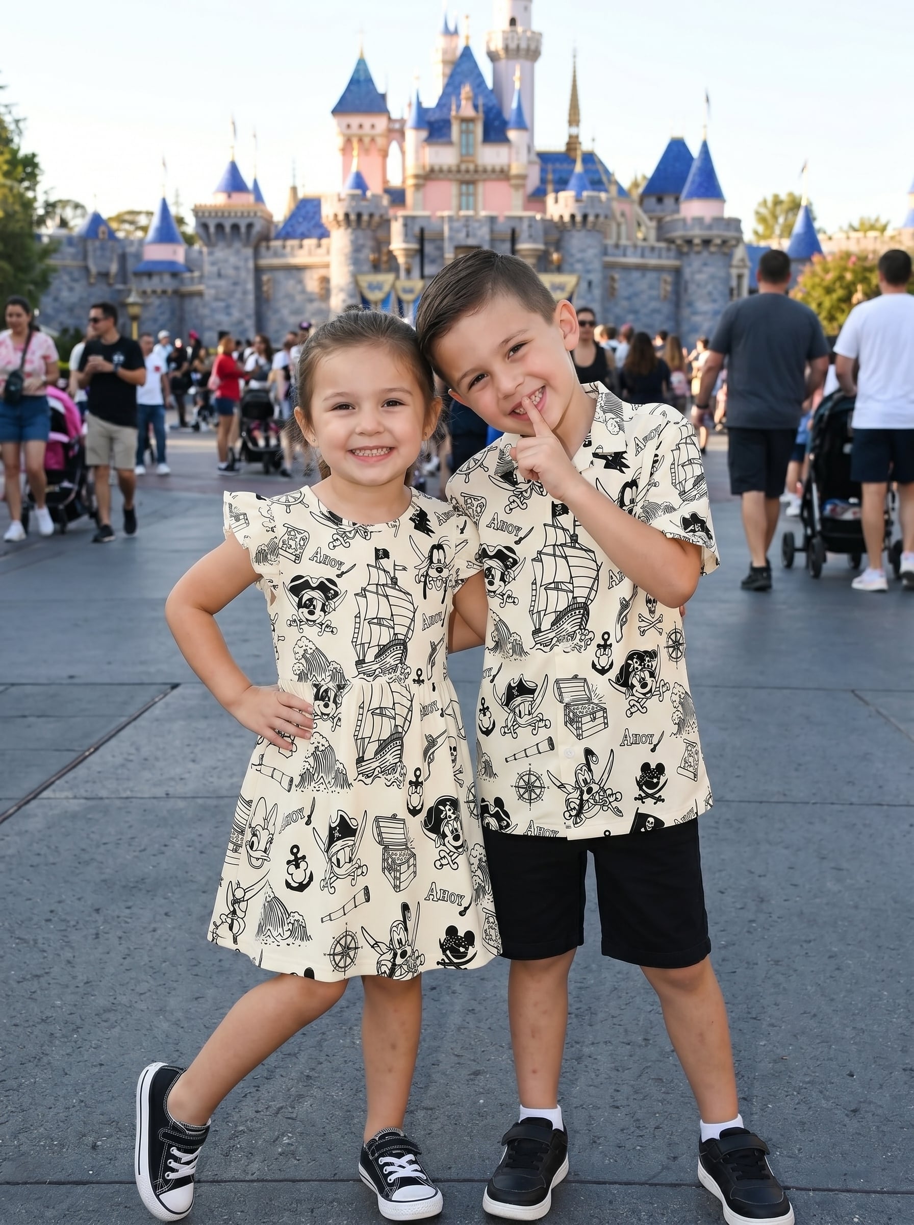 Pirate Mickey Matching Family Set, Disney Family Vacation Outfit, Disneyland Trip Clothes - Image 2
