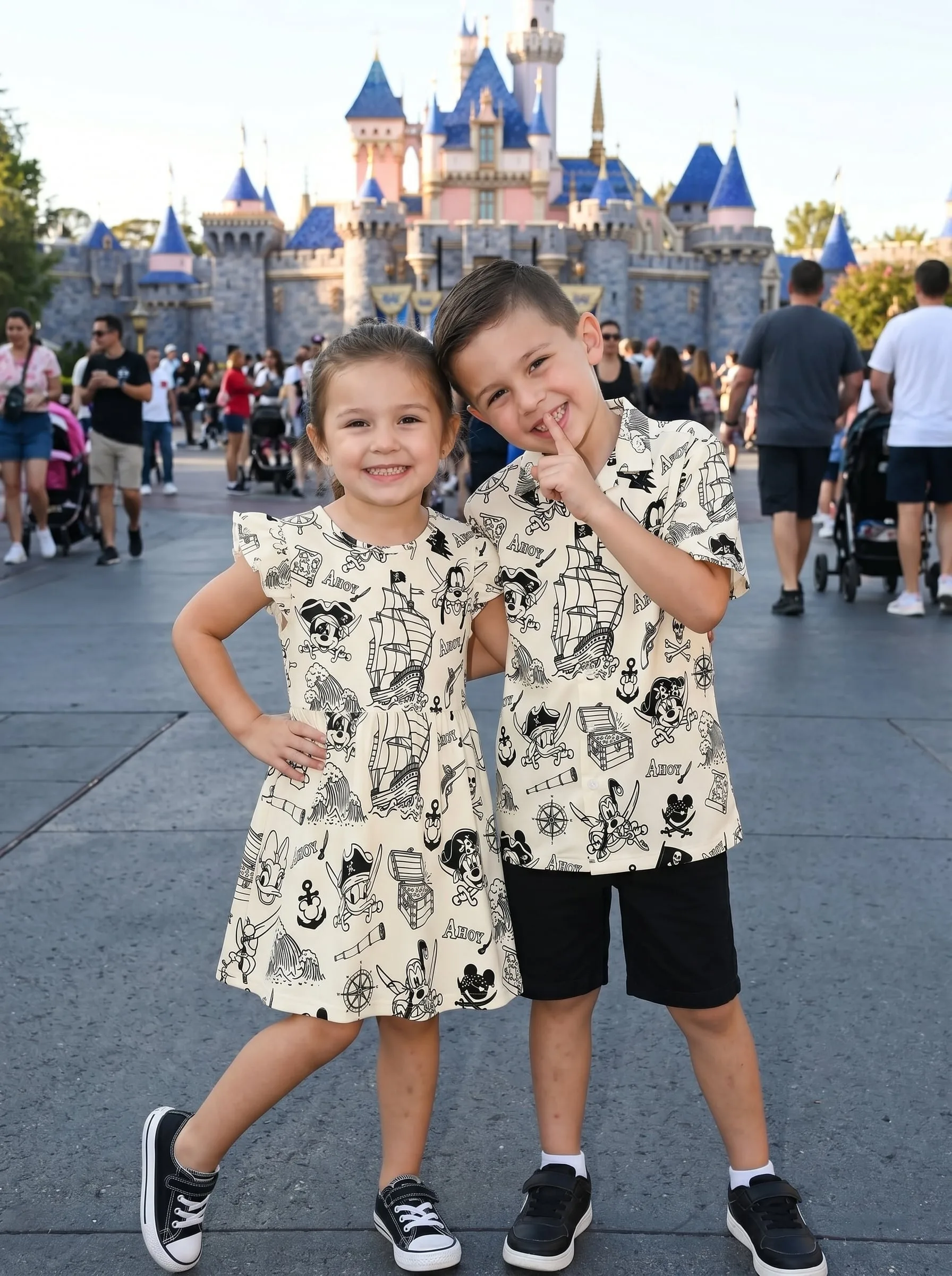 Pirate Mickey Matching Family Set, Disney Family Vacation Outfit, Disneyland Trip Clothes - Image 2