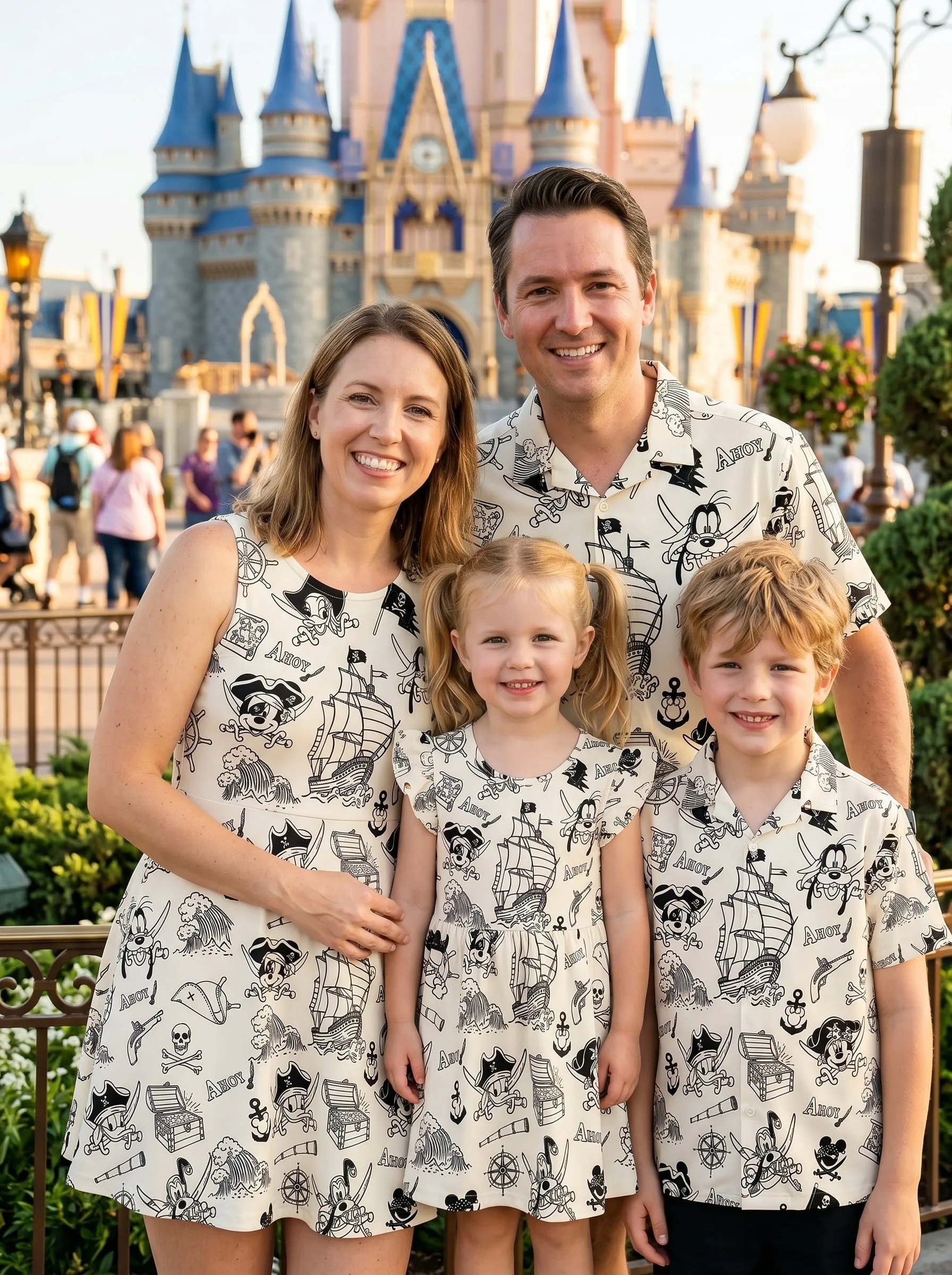 Pirate Mickey Matching Family Set, Disney Family Vacation Outfit, Disneyland Trip Clothes