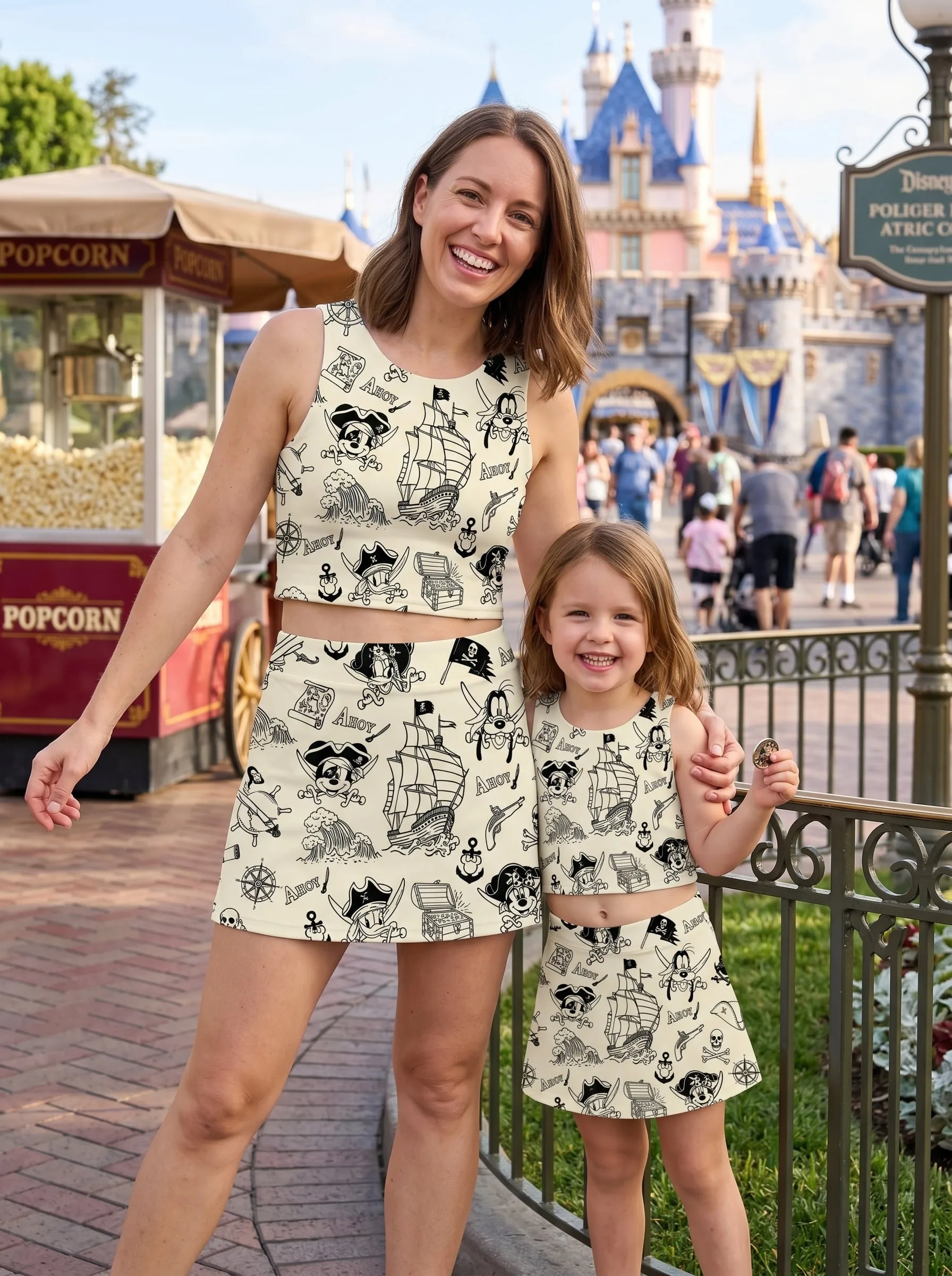 Pirate Mickey Matching Dress Set, Mom And Me Outfit, Disney Park Vacation Clothes - Image 5
