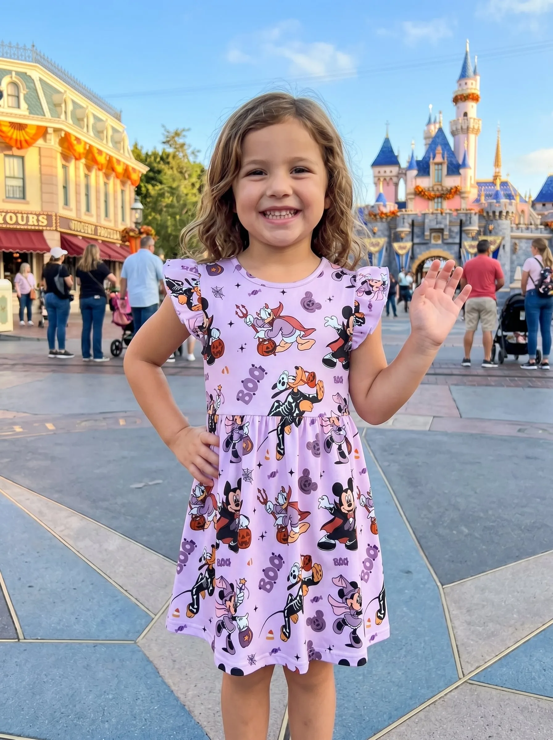 Mickey Halloween Twirl Dress, Disney Parks Outfit for Girls, Mickey's Not-So-Scary Halloween Dress