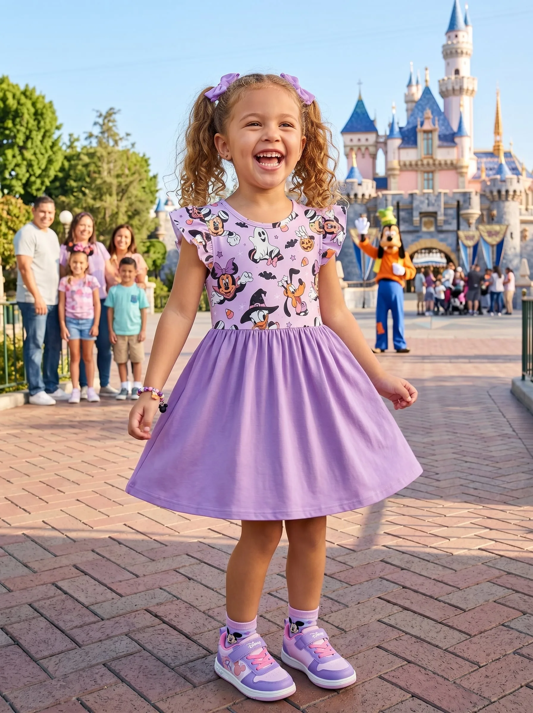 Mickey Halloween Twirl Dress, Disney Parks Outfit for Girls, Mickey's Not-So-Scary Halloween Dress - Image 2