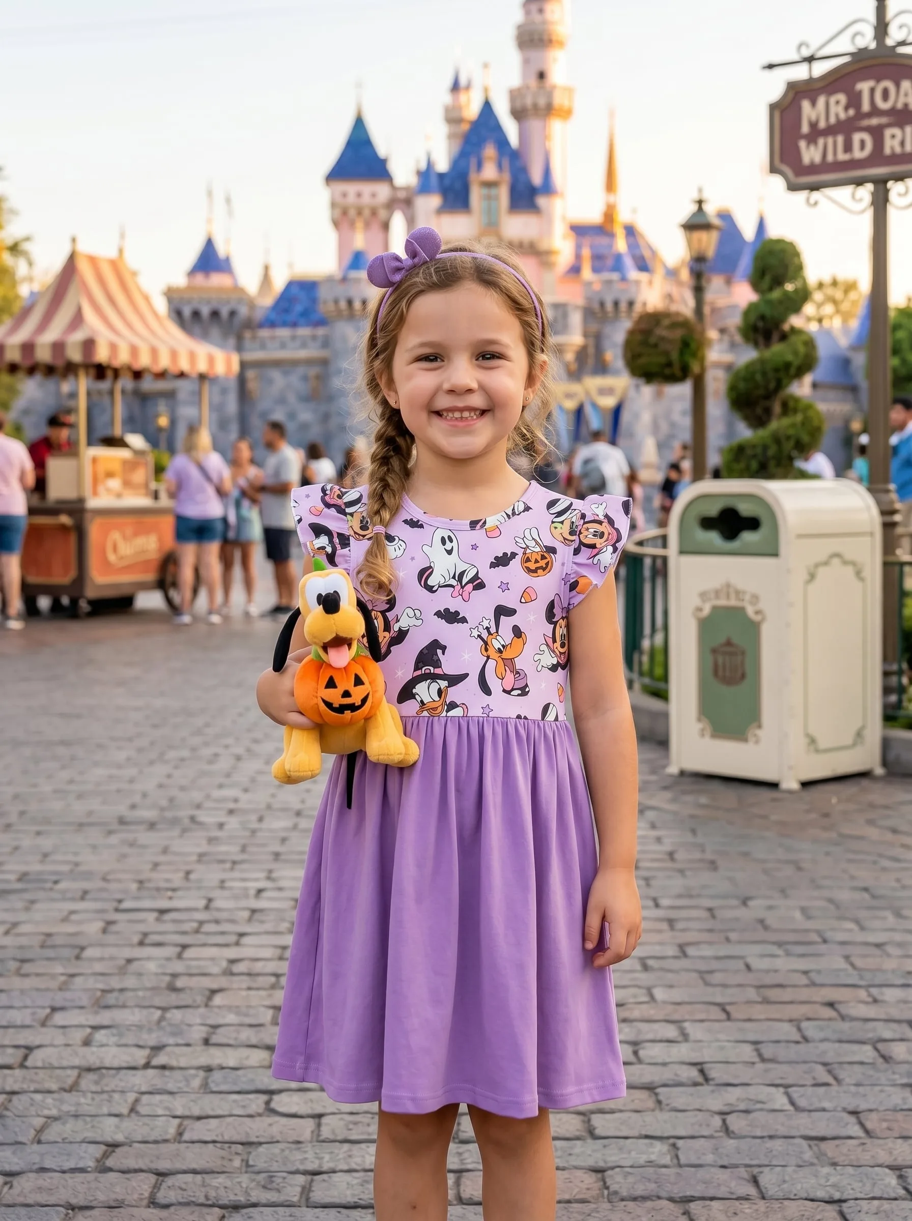 Mickey Halloween Twirl Dress, Disney Parks Outfit for Girls, Mickey's Not-So-Scary Halloween Dress - Image 3